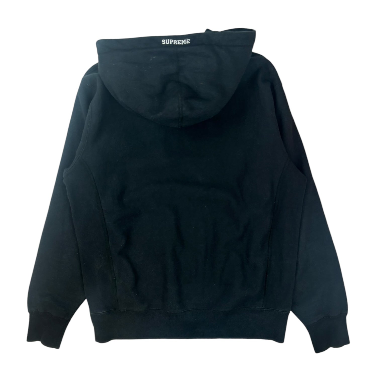 FW17 Supreme Tonal S Logo Hoodie Black