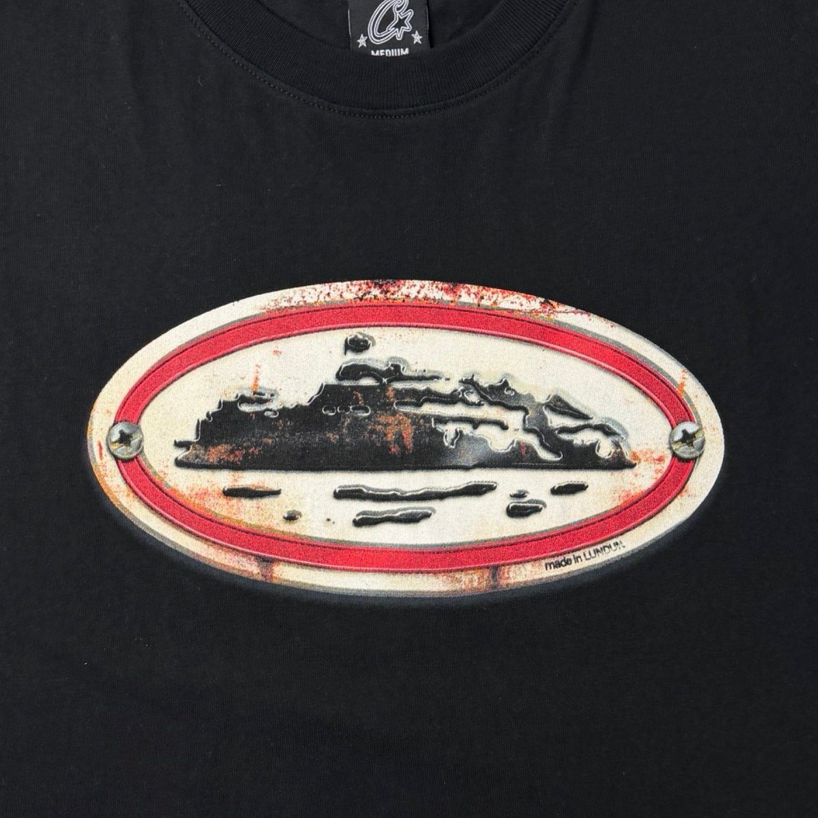 Corteiz Rusty Alcatraz T-Shirt Black