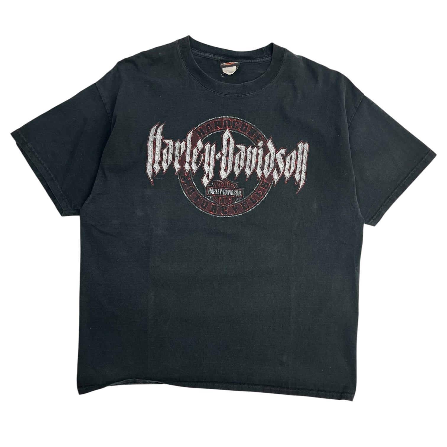 Harley Davidson Lloydminster Alberta T-Shirt Faded Black