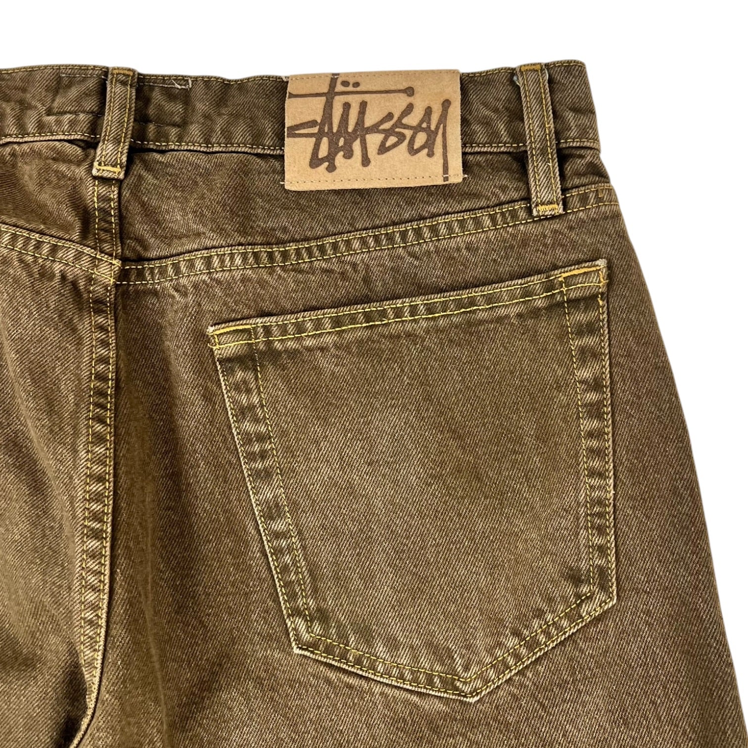 Stussy Big Ol’ Denim Jeans Washed Brown