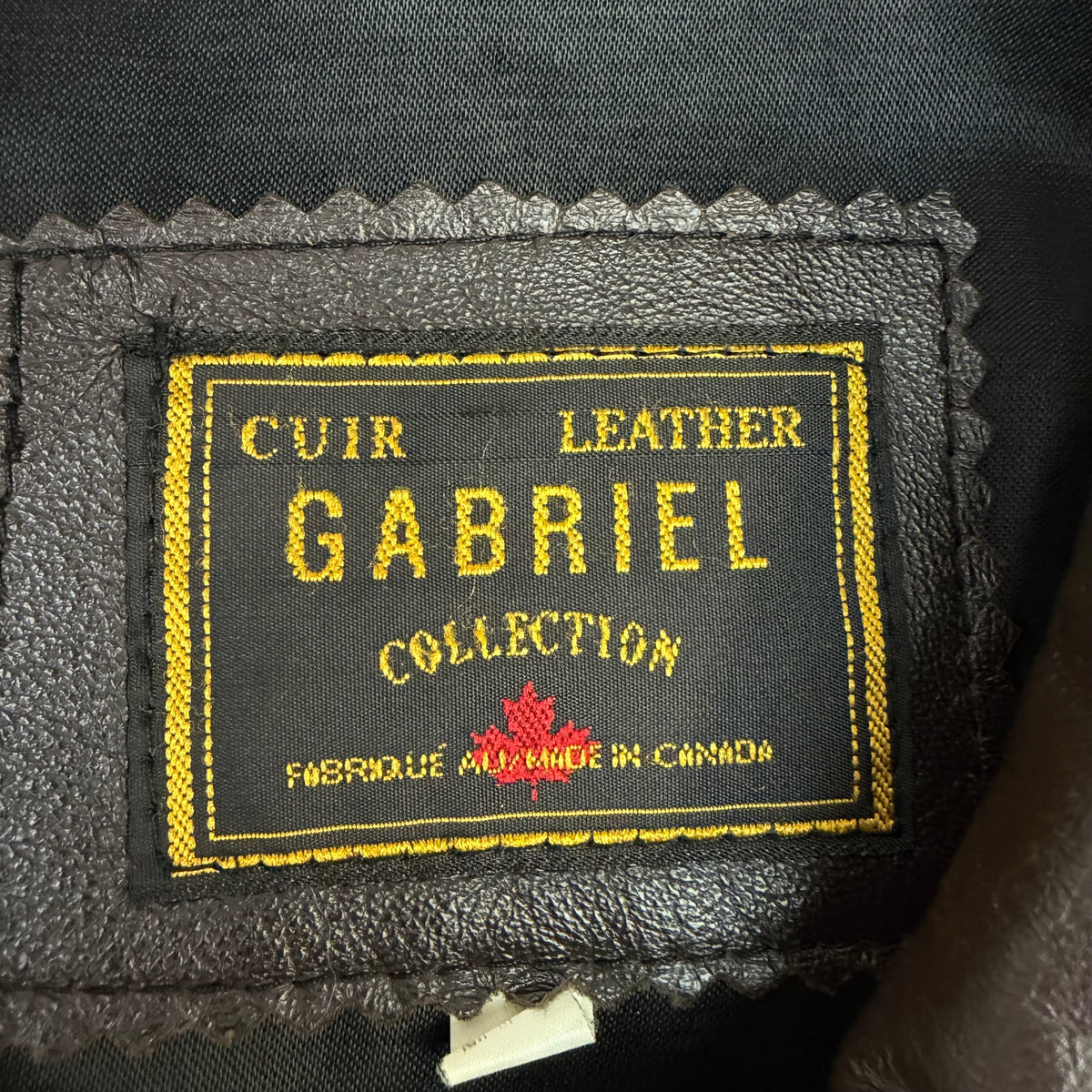 Vintage Gabriel Collection Leather Jacket Dark Brown