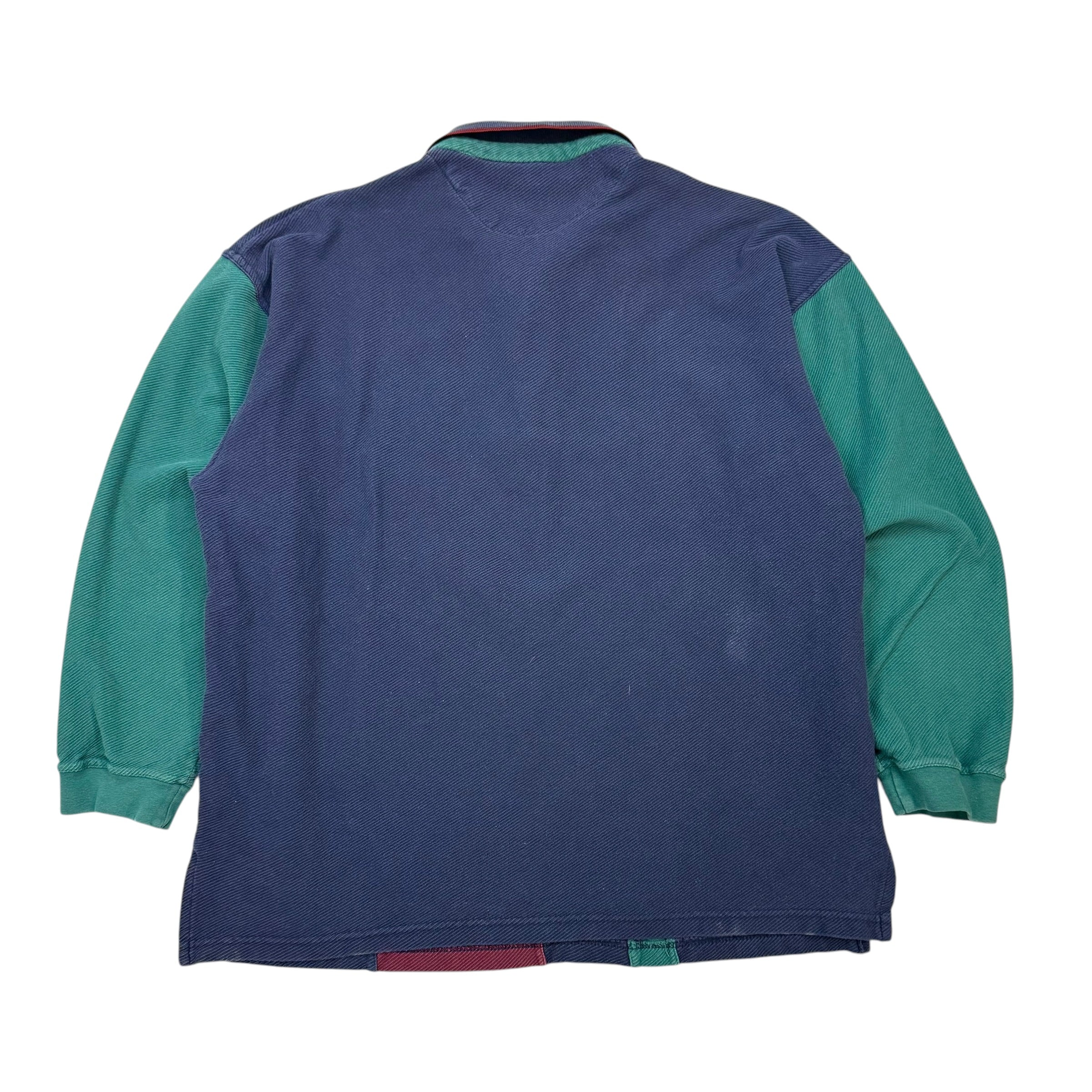 Vintage Bugle Boy Company L/S Polo Shirt Multicolour