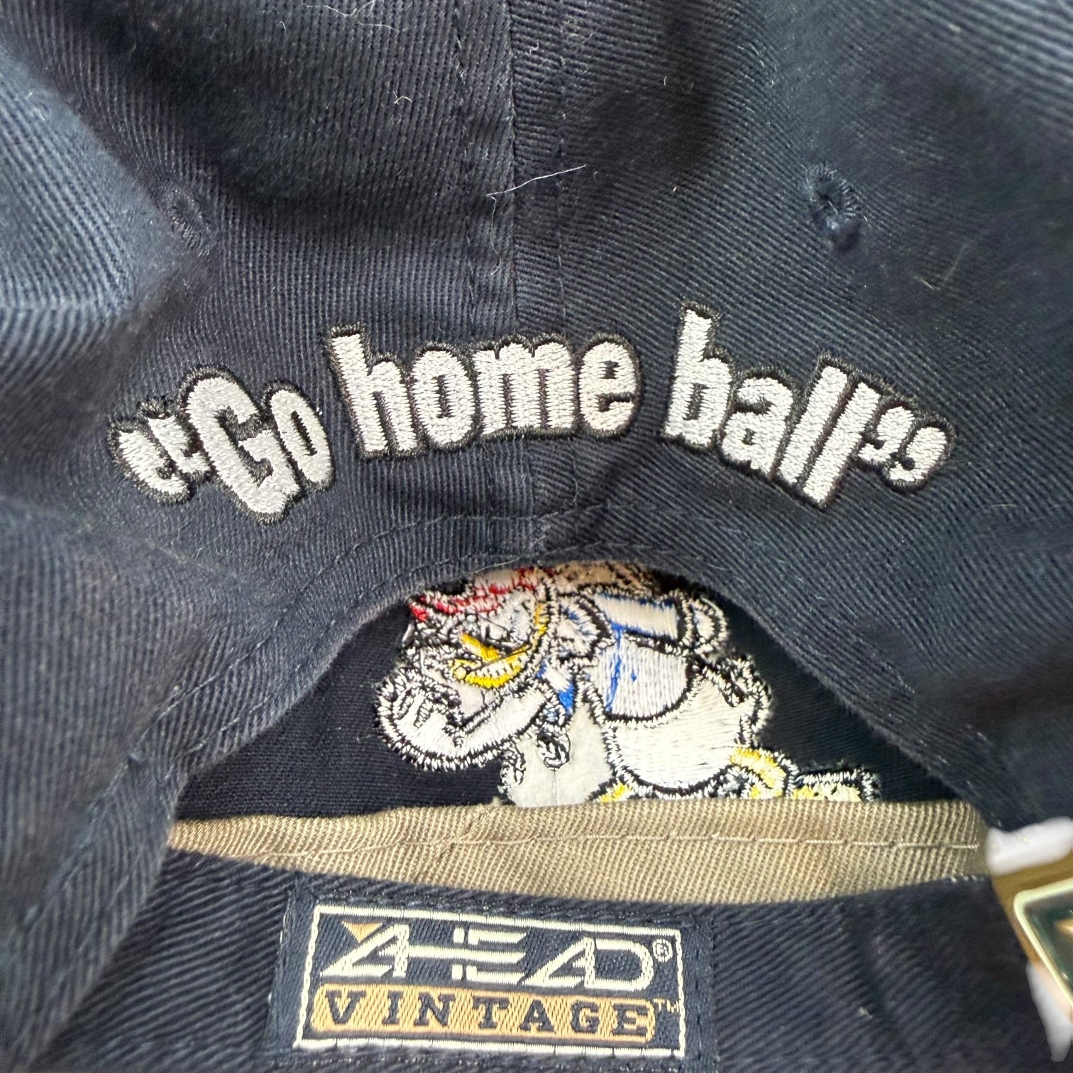 Vintage Disney Donald Duck “Go Home Ball” Golf Hat Navy Blue