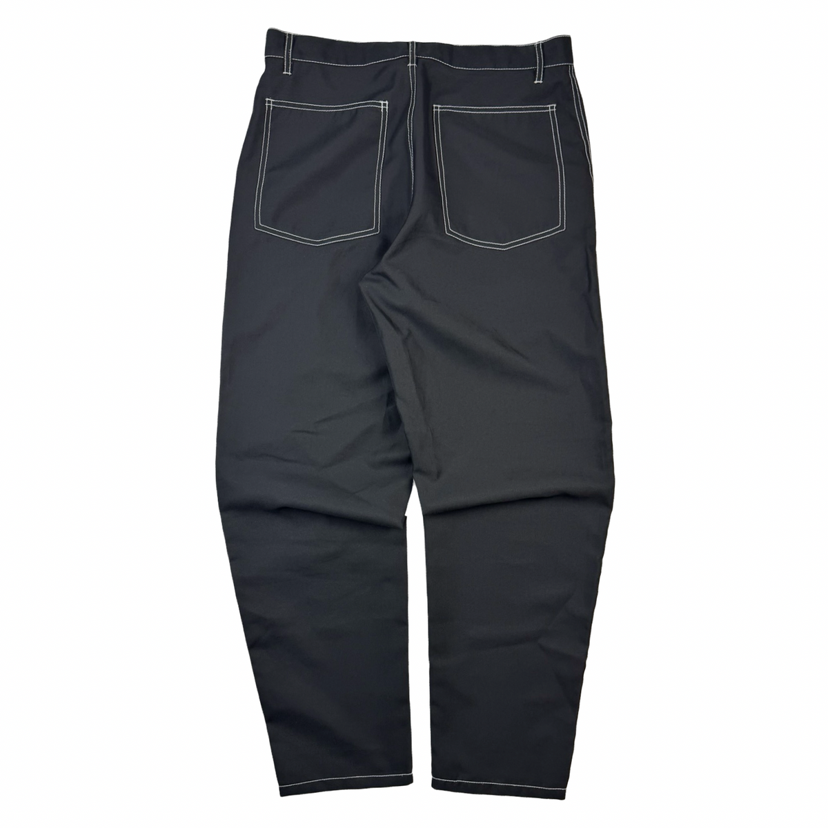 COMME des GARÇONS SHIRT Contrast Stitch Straight Leg Gabardine Trousers