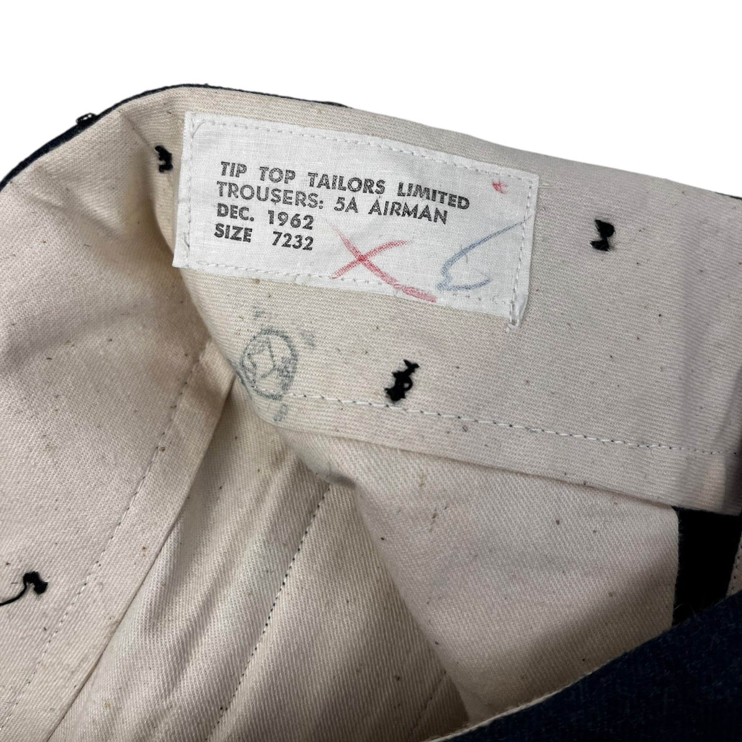 1962 Airman Trousers Heathered Navy