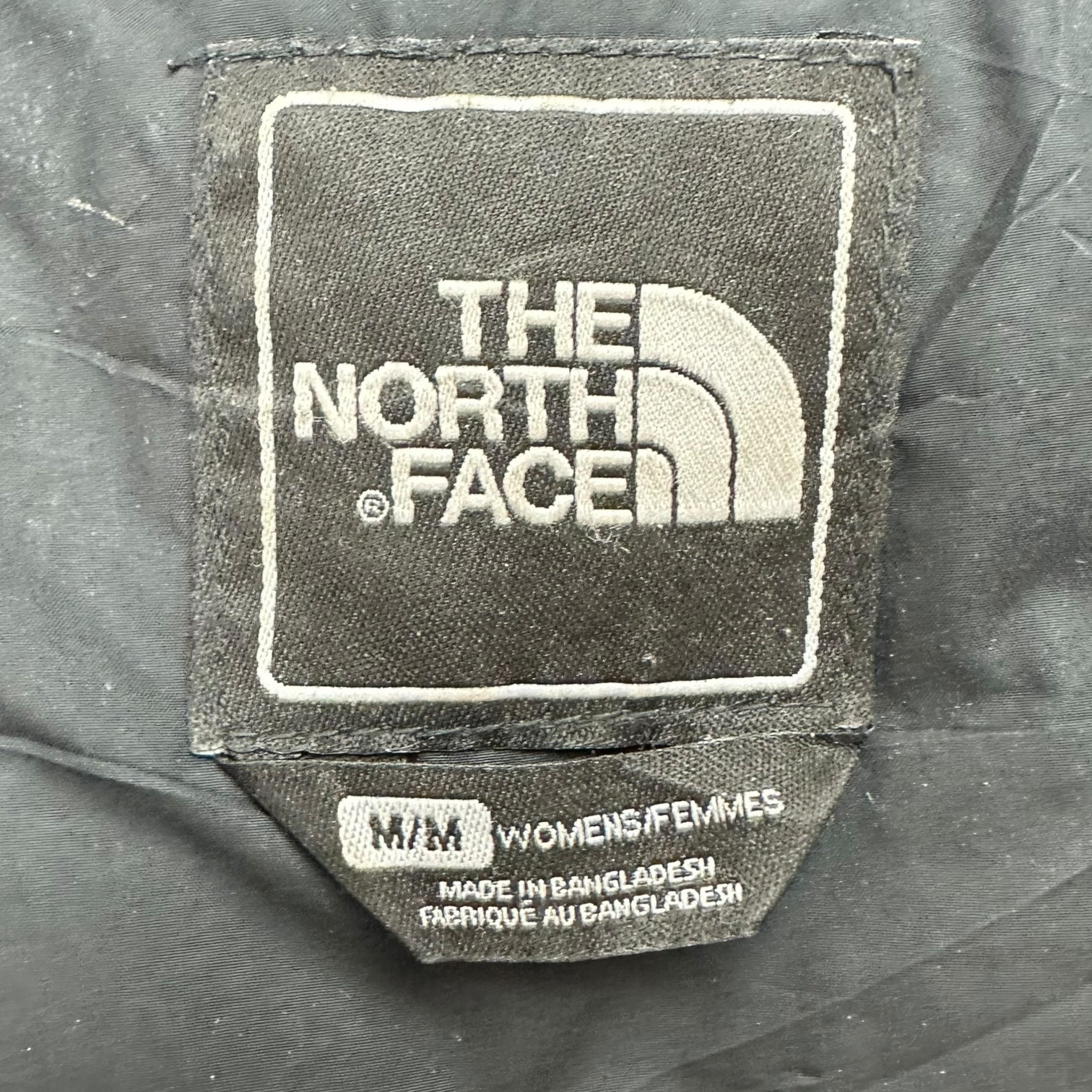 Vintage Womens The North Face Nupste Puffer Jacket Black