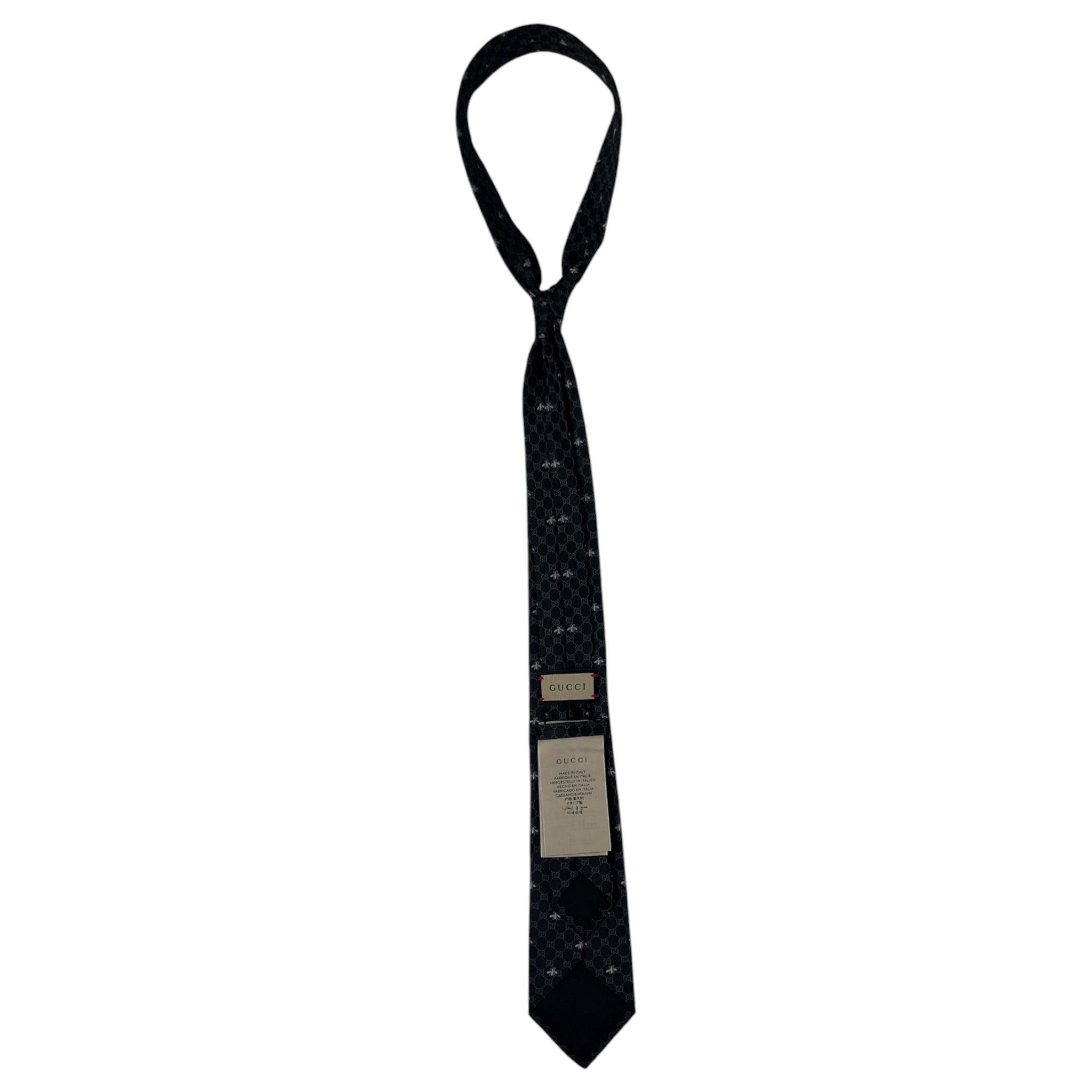 Gucci GG Bees Silk Jacquard Tie