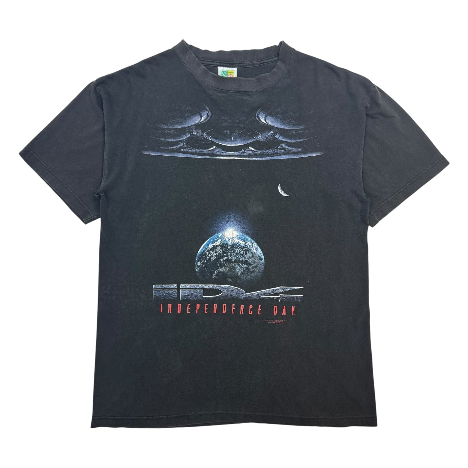 1996 Independence Day Tee Faded Black