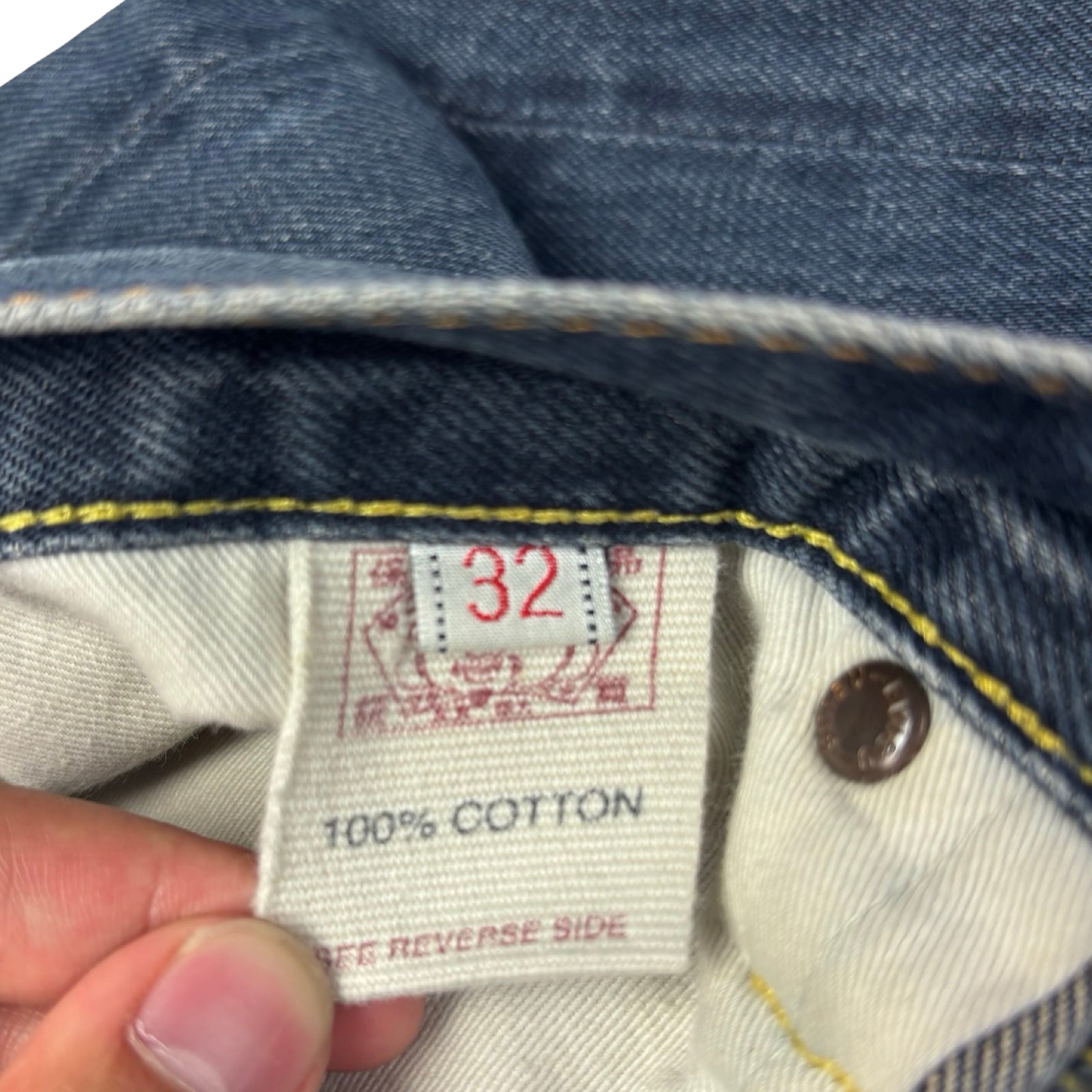 Y2K Evisu Genes Paris Edition Jeans Dark Wash