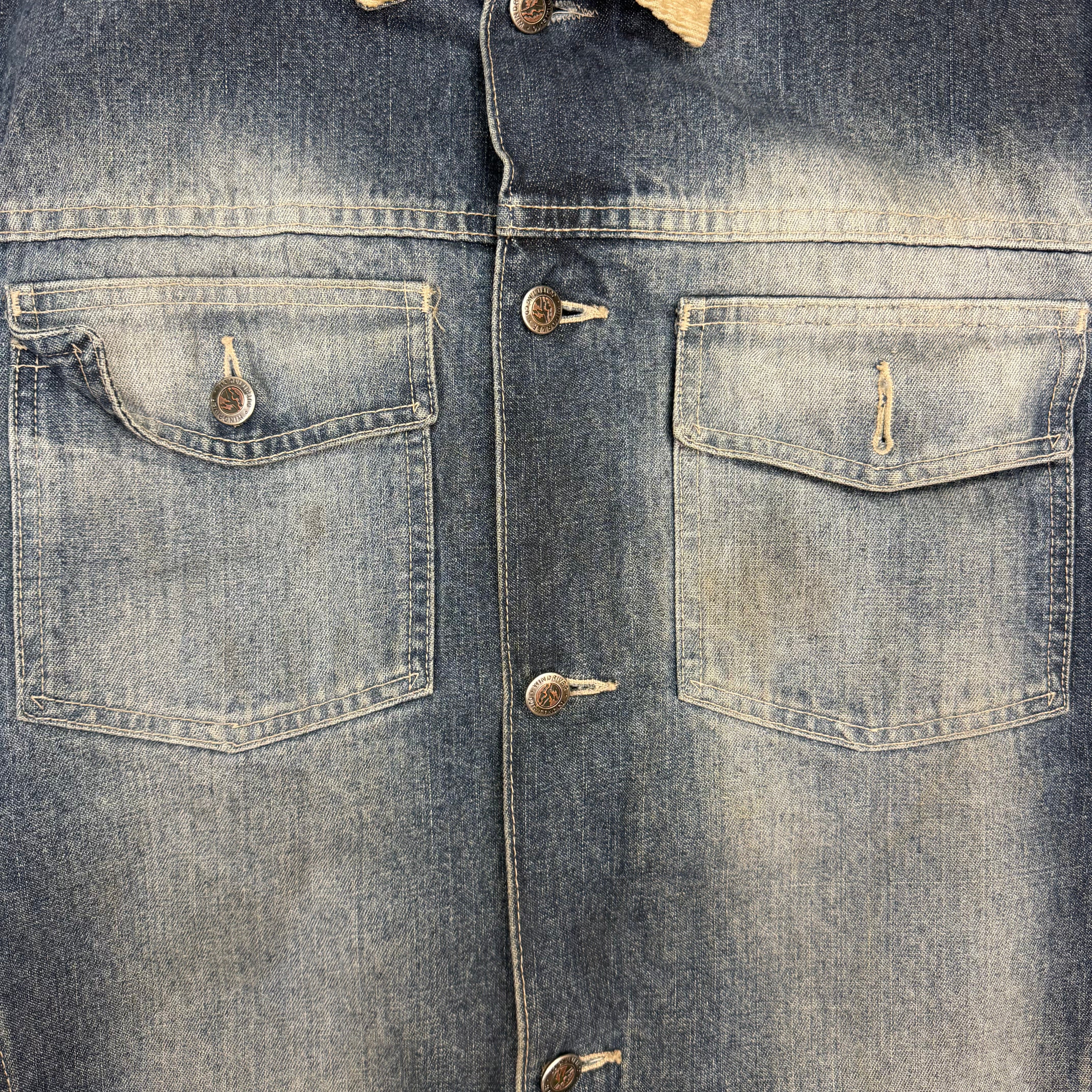 Vintage Windriver Faded Denim Jacket Blue