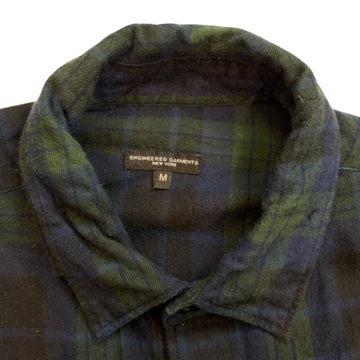 Engineered Garments Trail Button-Up Blackwatch Cotton Flannel