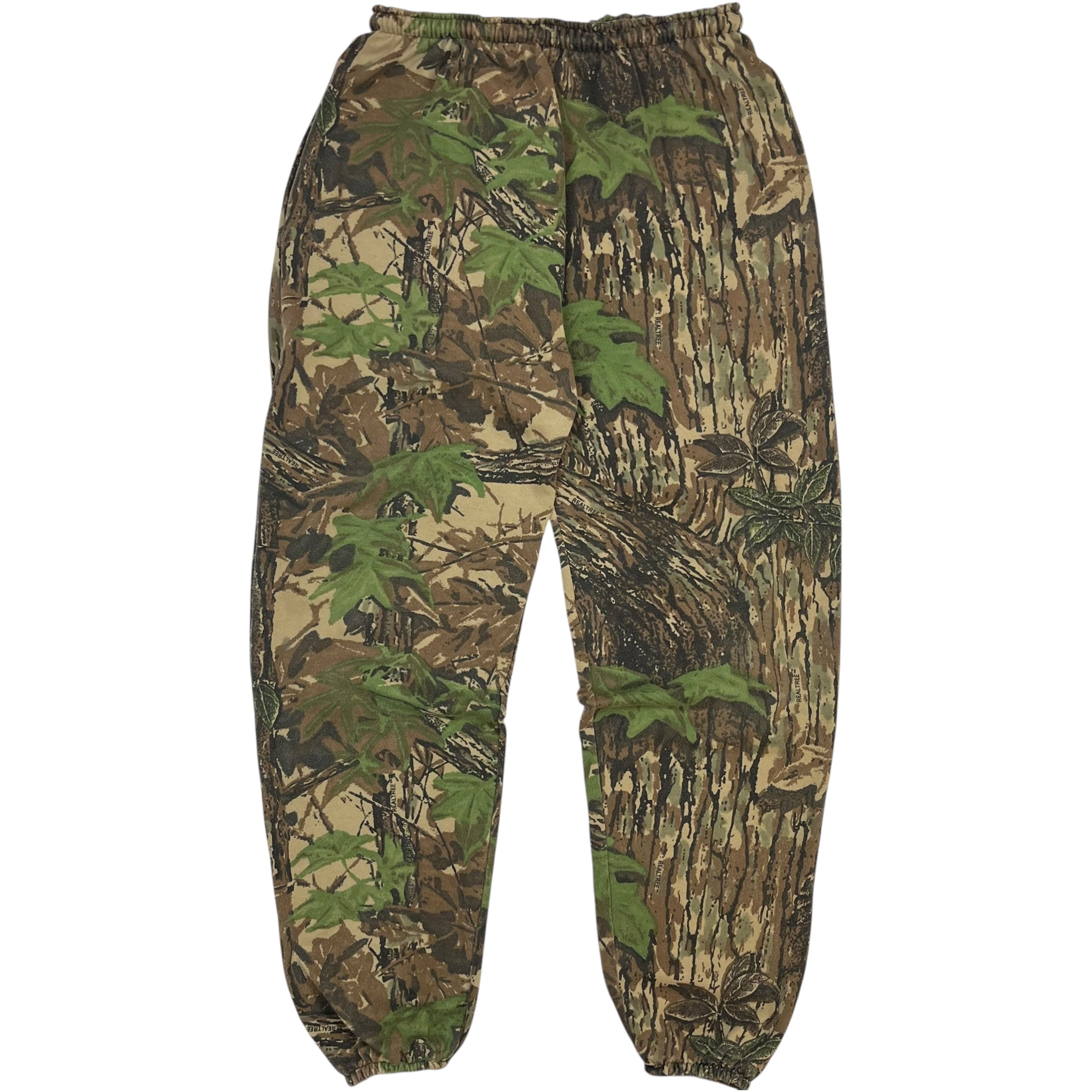 Vintage Real Tree Camouflage Sweat Pants Dark Green/Brown