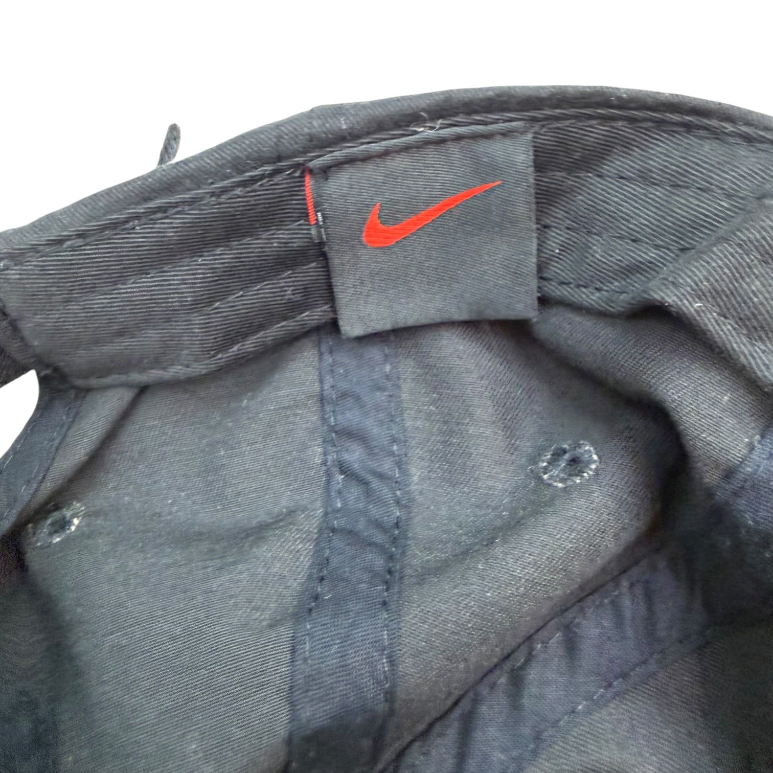 Vintage Nike Golf Schools Strapback Hat Black