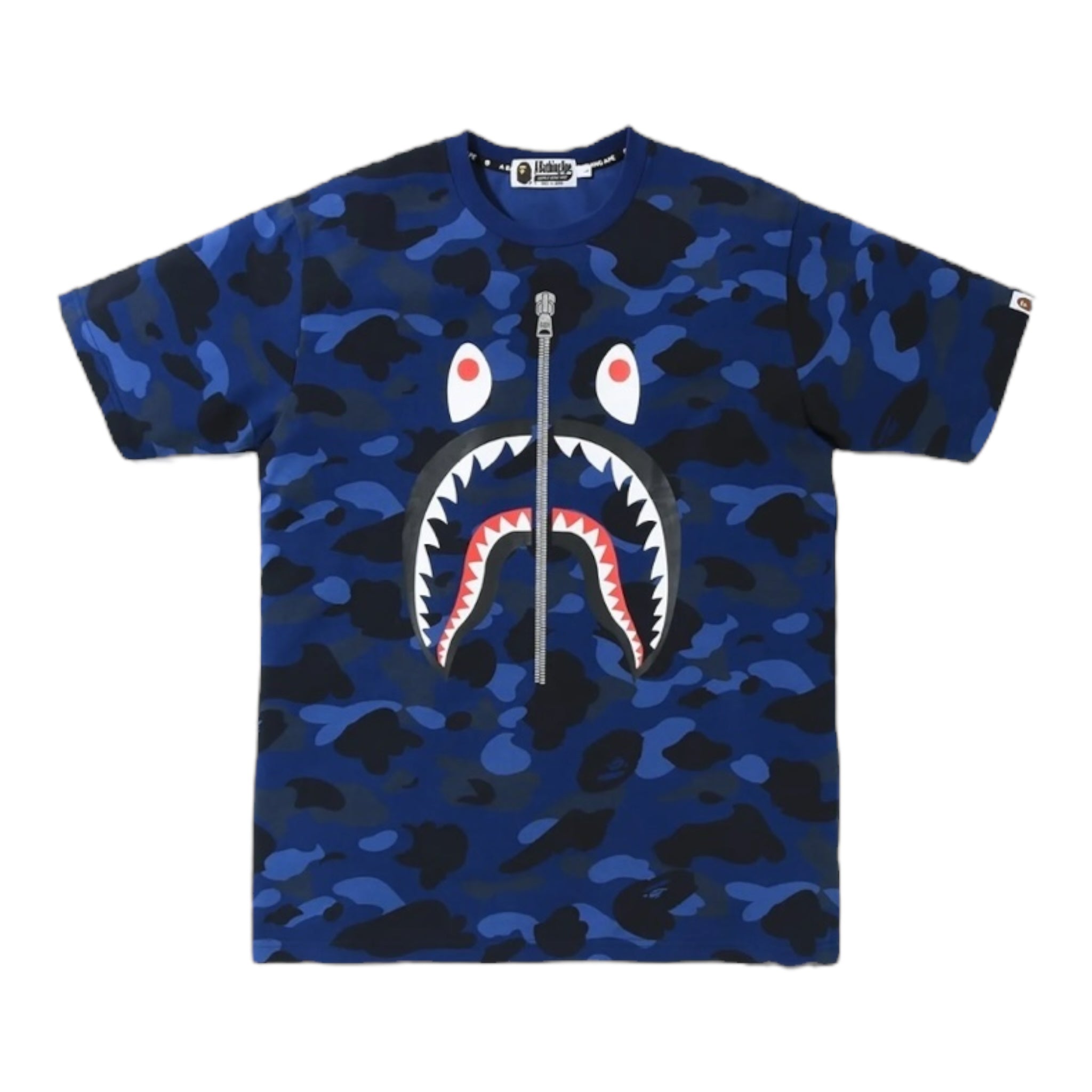 BAPE Color Camo Shark Tee Navy