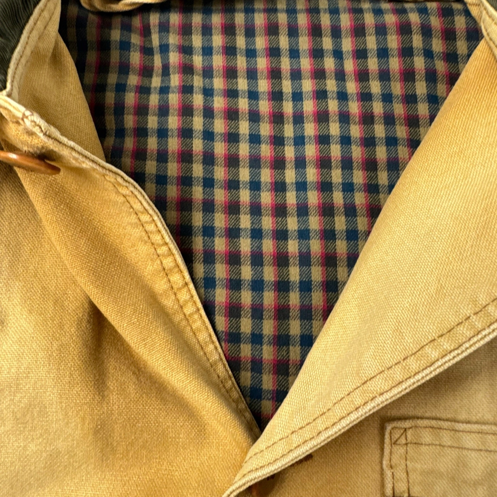 Vintage L.L. Bean Farm Coat Jacket Cream Faded Tan