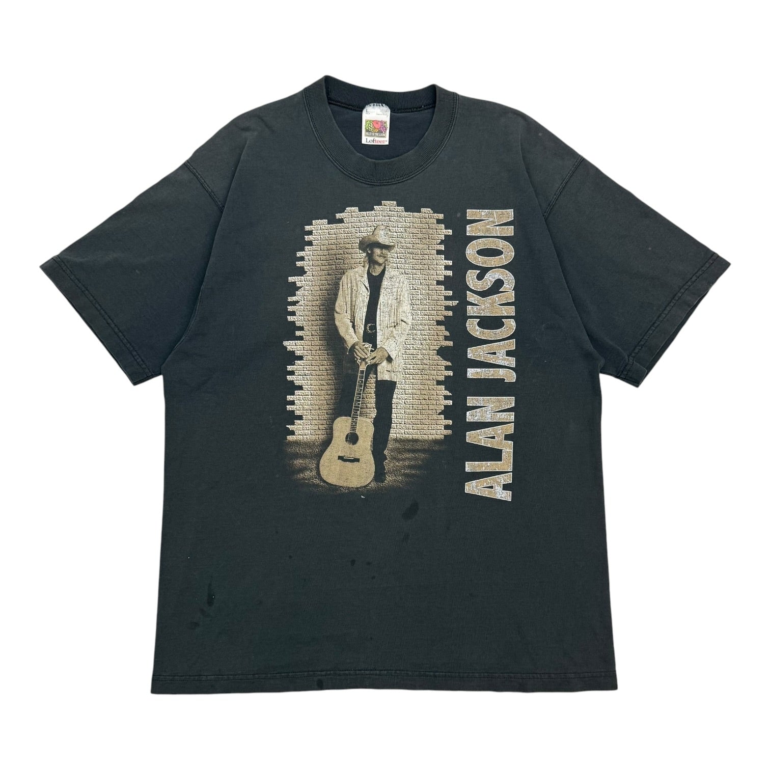 Vintage Alan Jackson Lyric Tee Black