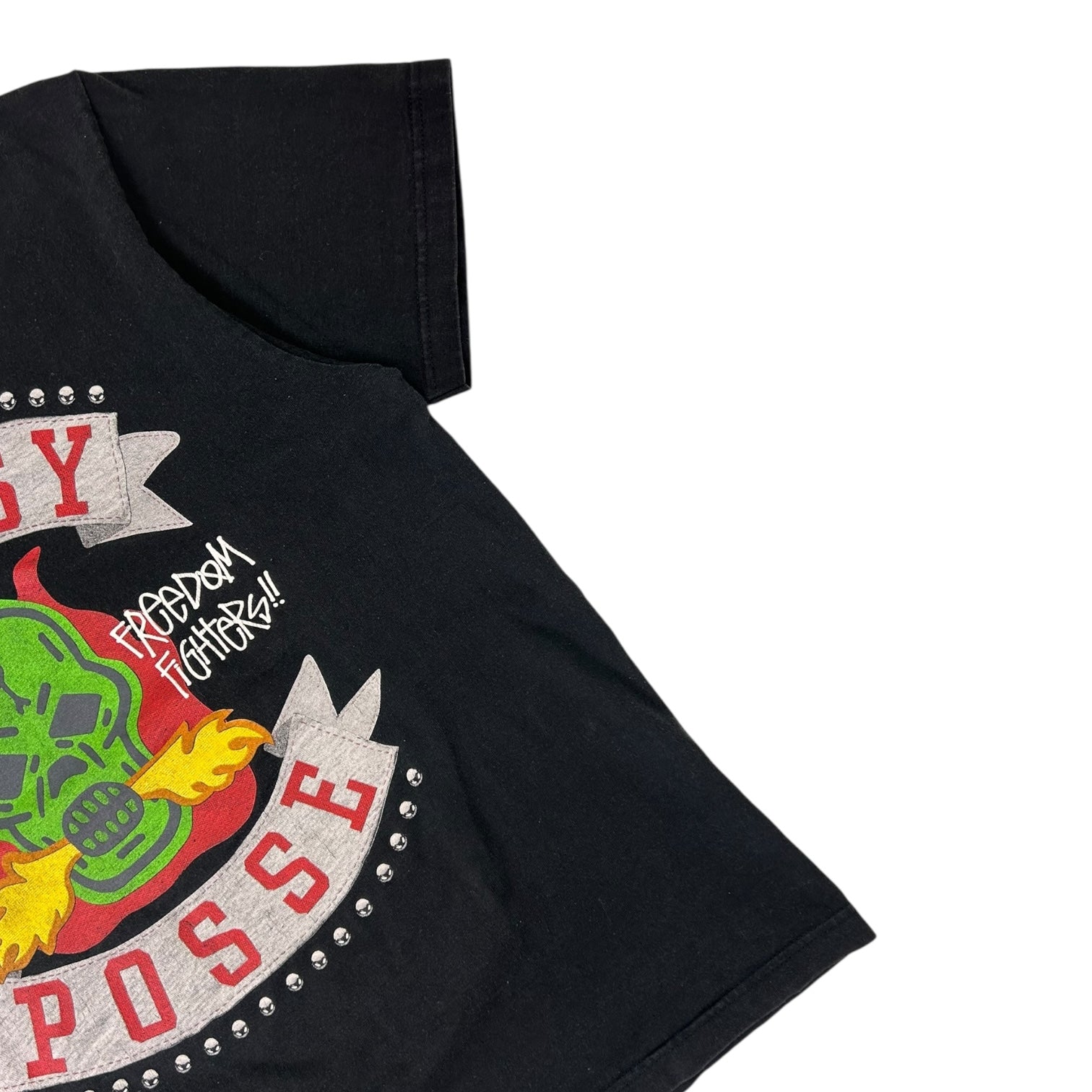 Vintage Stussy World Of Pose Skull T-Shirt Black