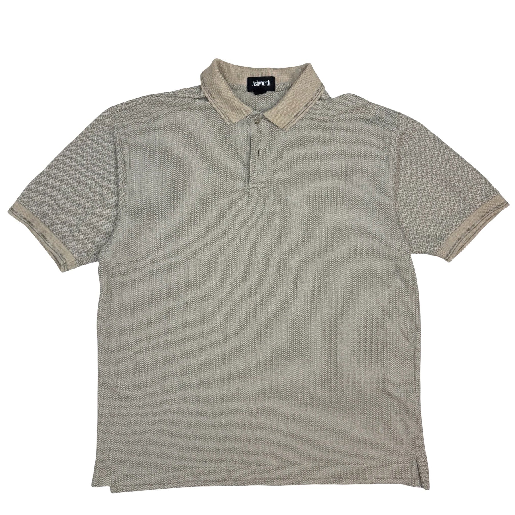 Vintage Ashworth Polo Shirt Beige