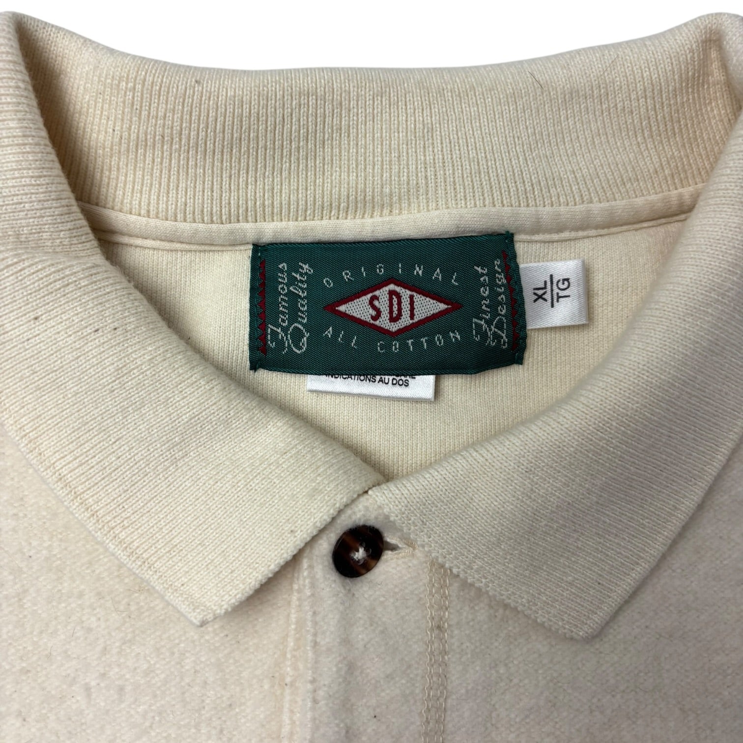 1999 Du Maurier Classic Longsleeve Polo Shirt Cream