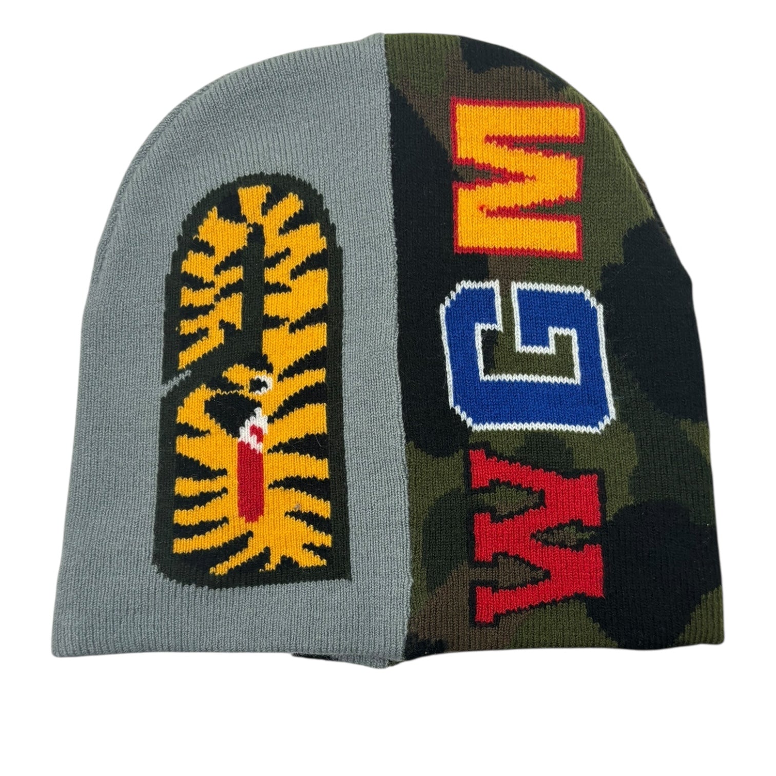 BAPE 1st Camo Shark Beanie Grey