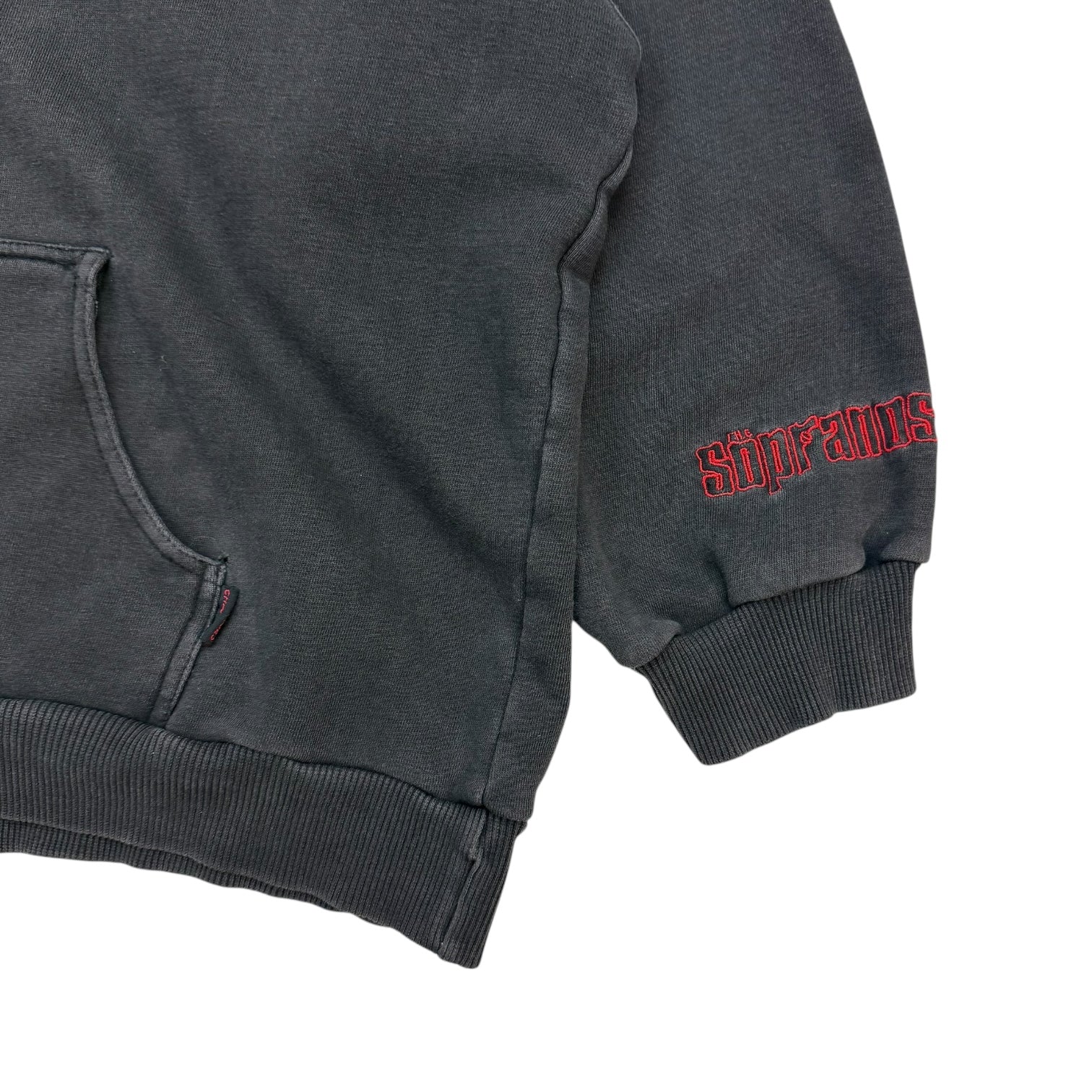 Vintage The Sopranos Hoodie Faded Black/Red