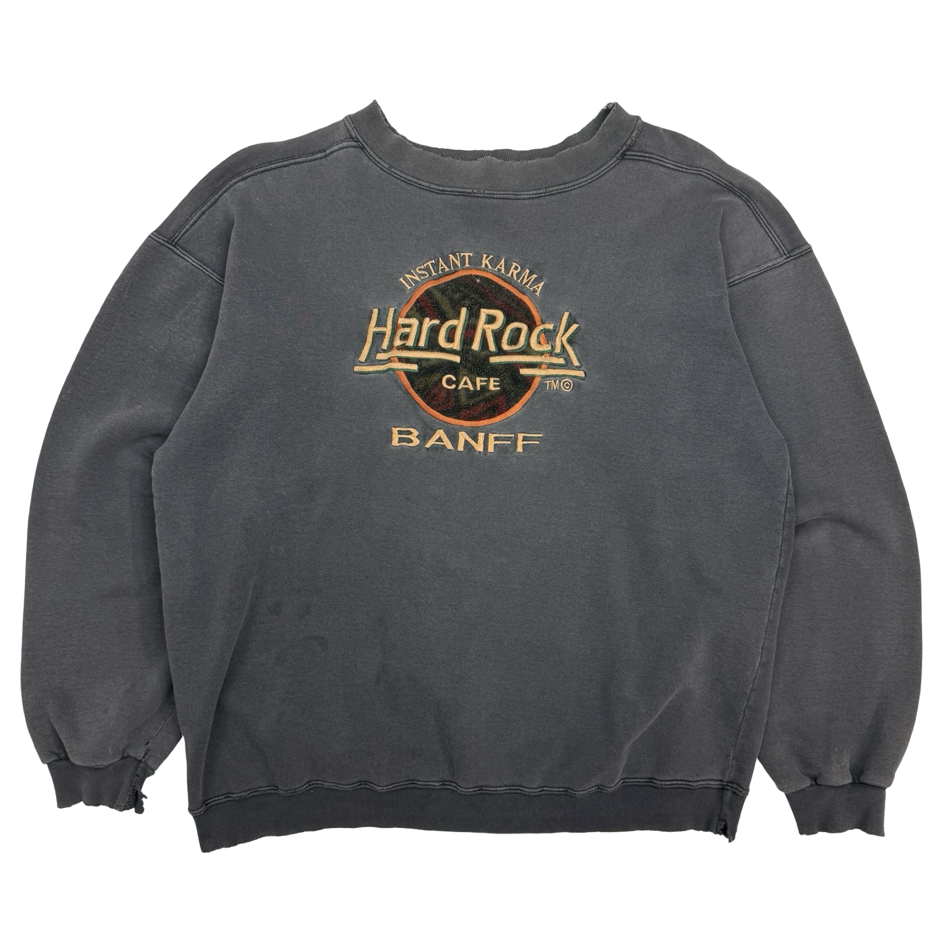 Vintage Hard Rock Cafe Banff Crewneck Grey