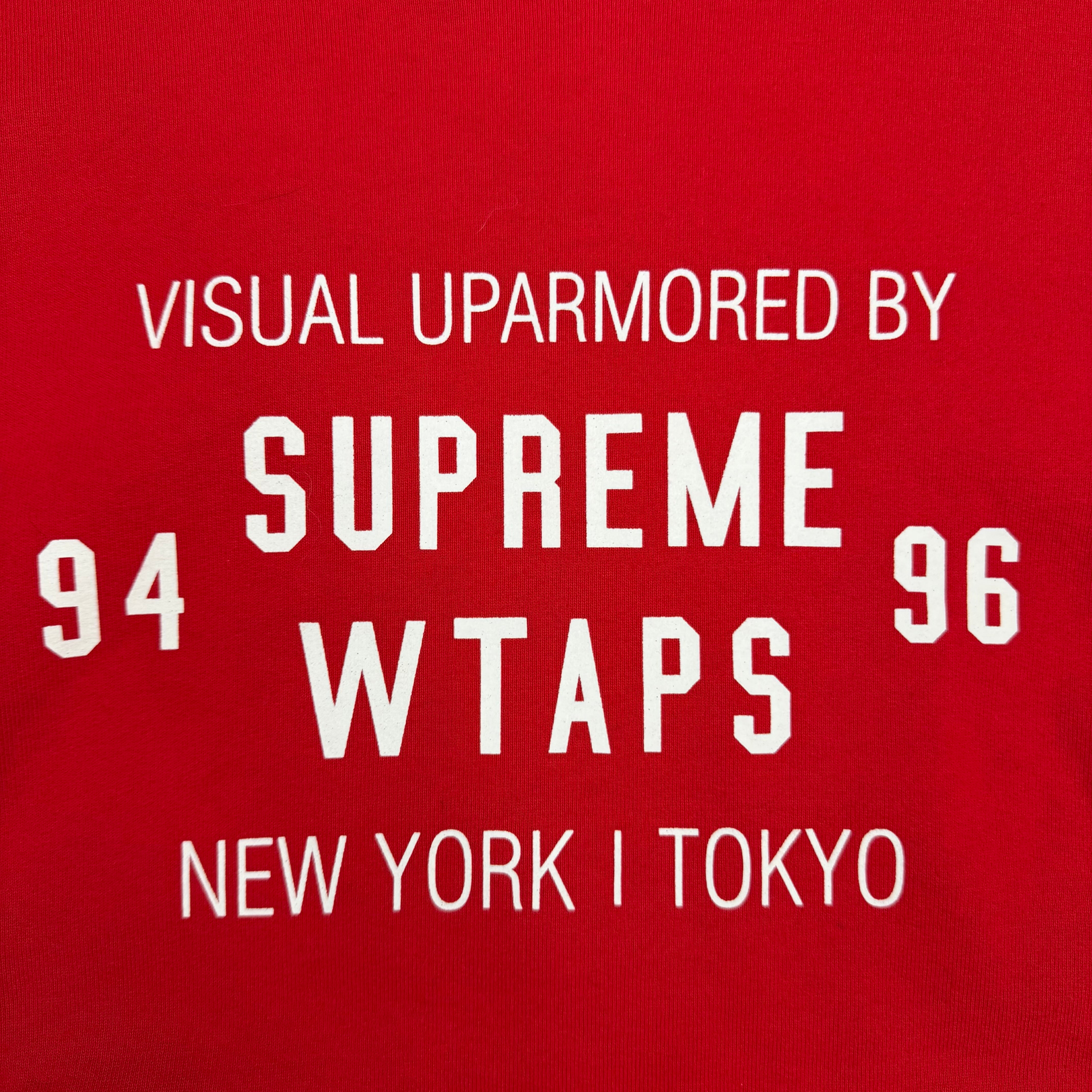 Supreme X WTAPS Crewneck Red