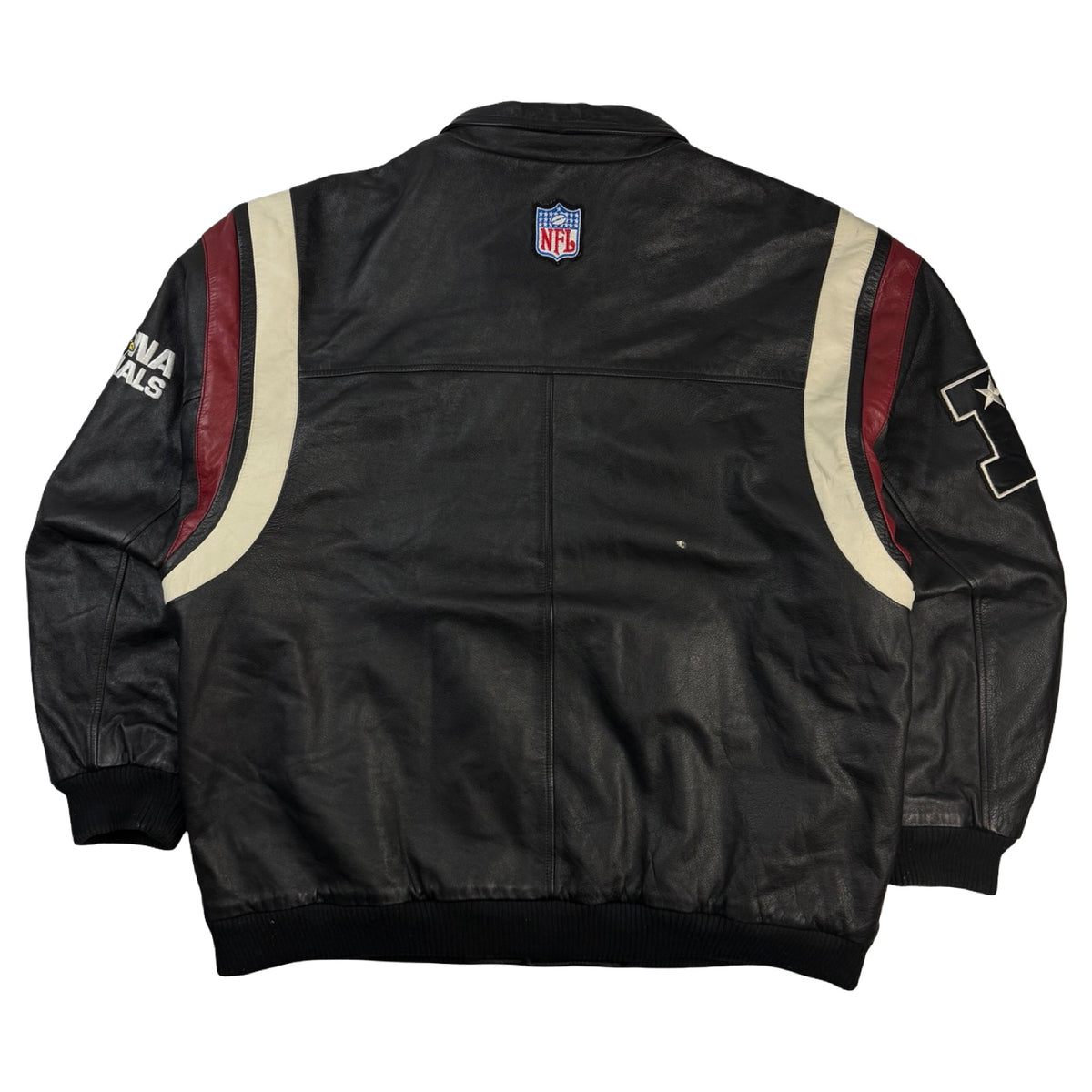 Vintage Puma Arizona Cardinals Leather MLB Jacket Black