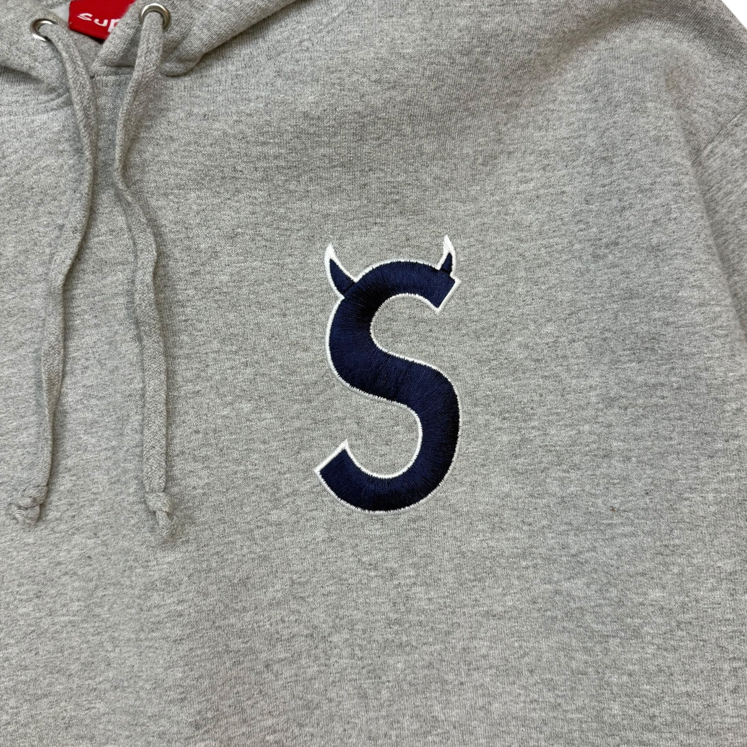 Supreme S Logo Hoodie Grey