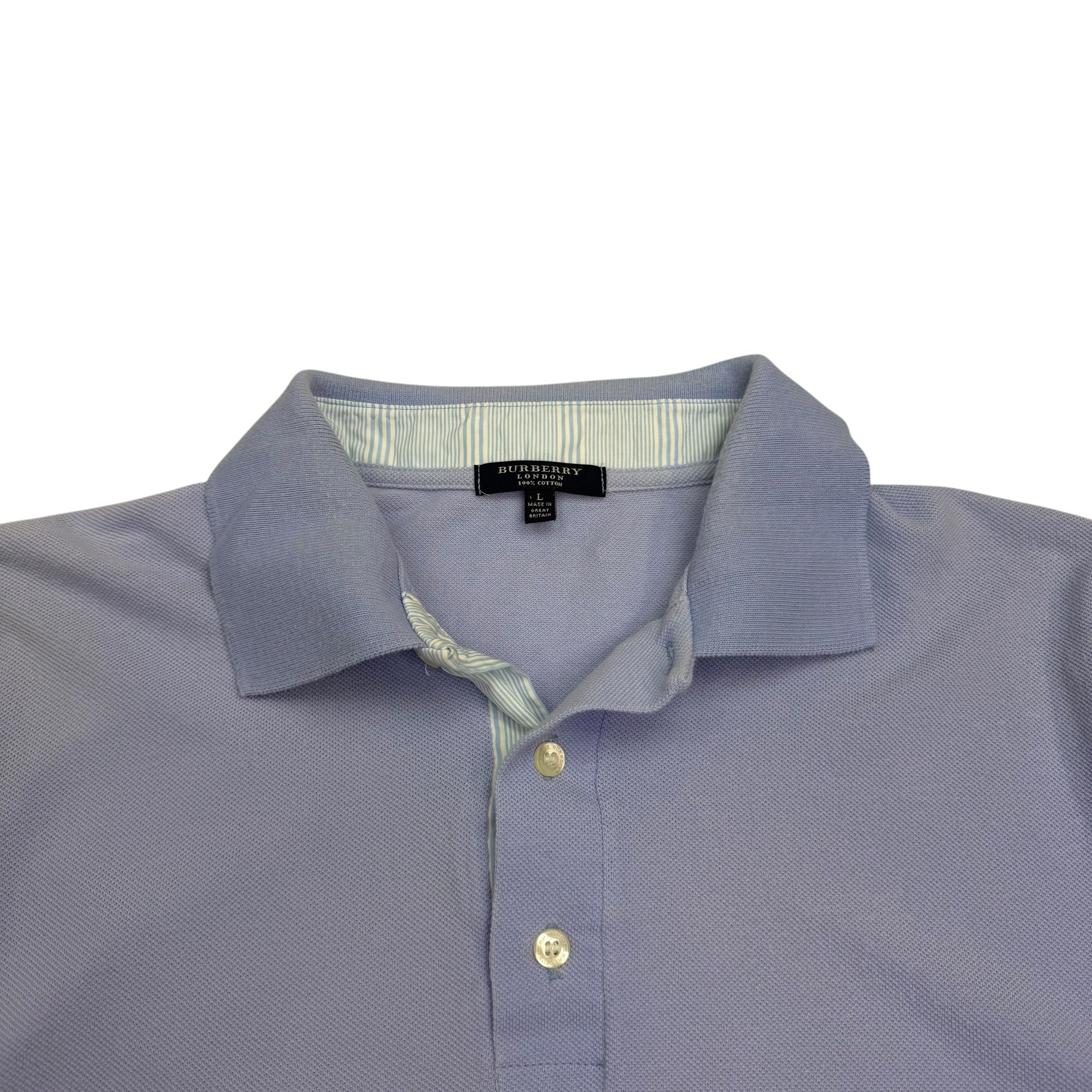 Vintage Burberry Polo Shirt Lavender