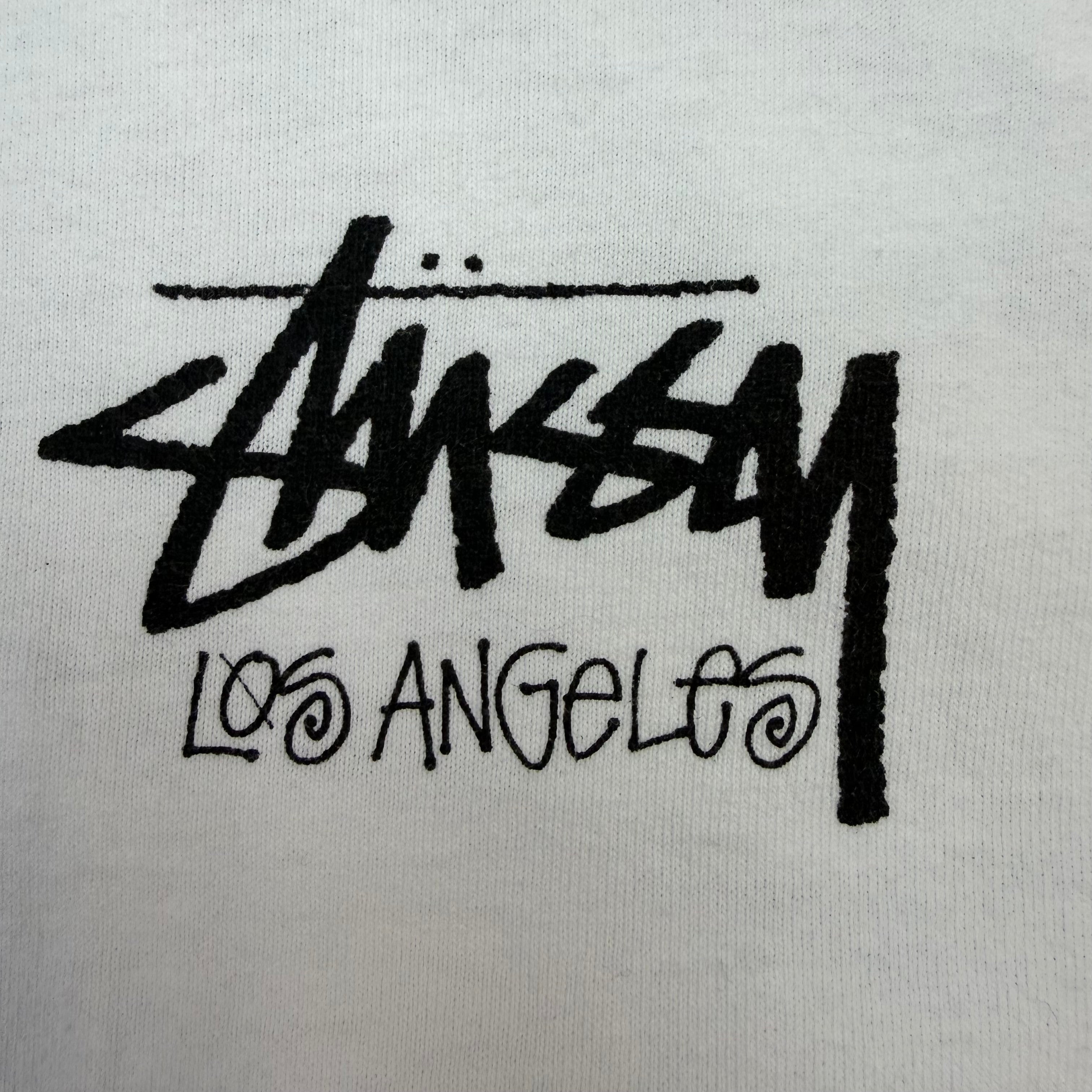 Stussy Stock Los Angeles Tee White