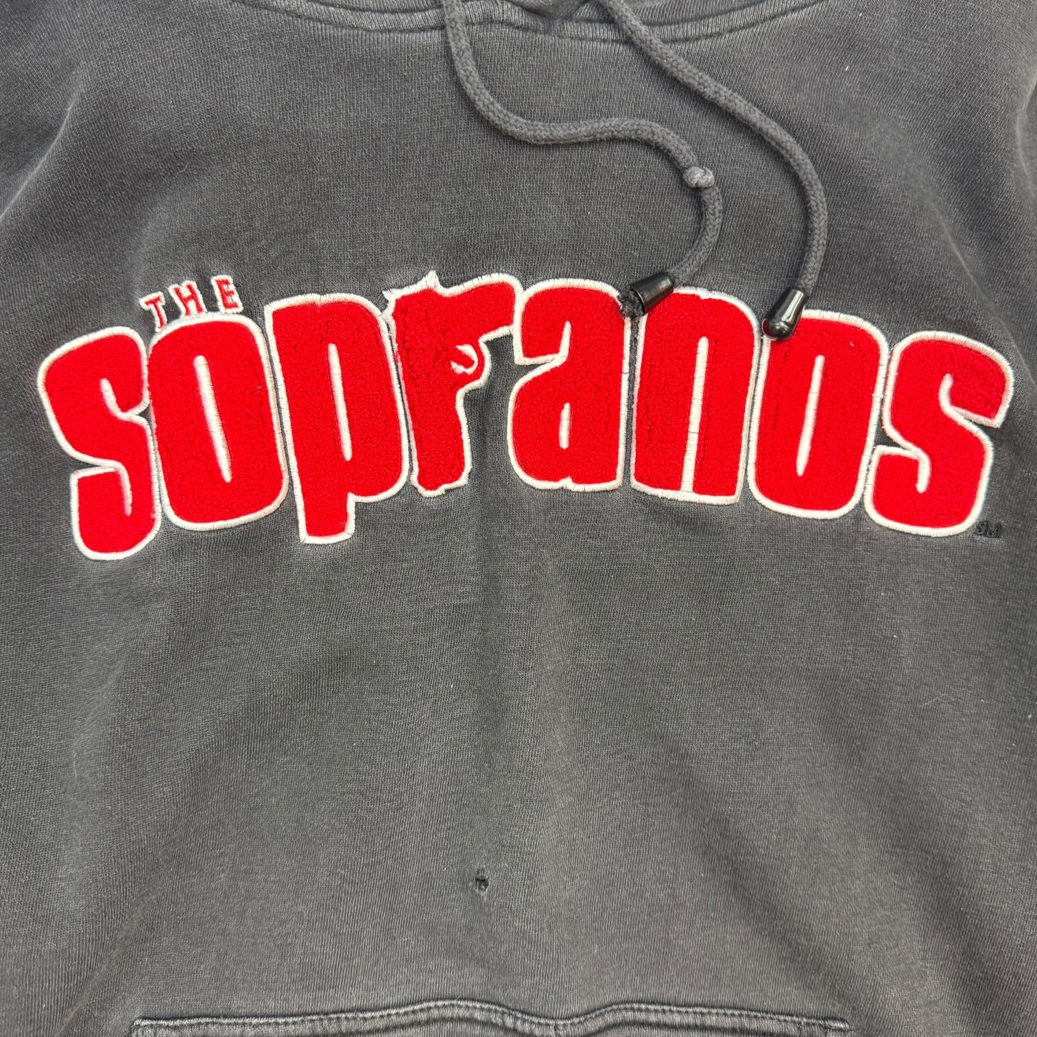 Vintage The Sopranos Hoodie Faded Black/Red