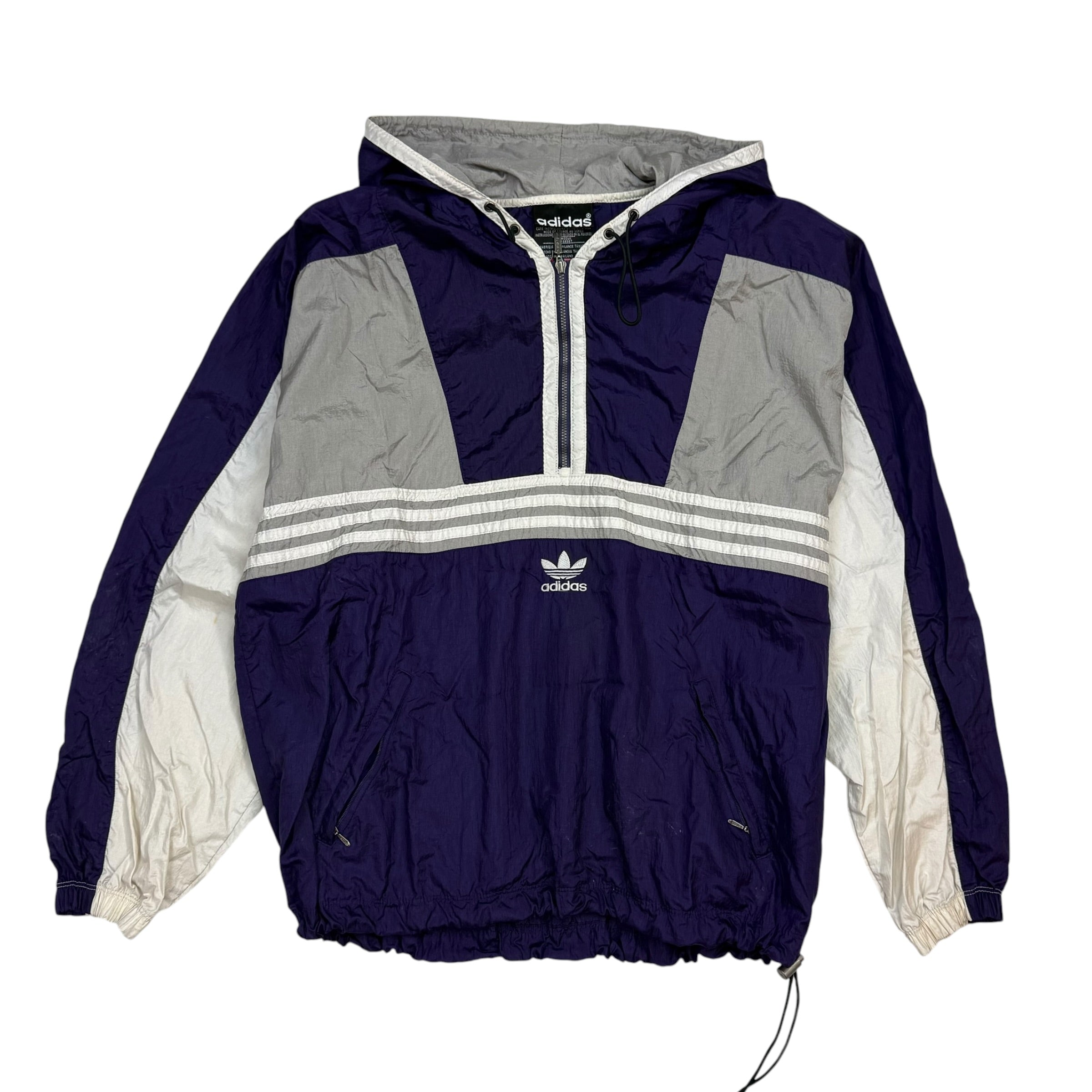 Vintage Adidas Windbreaker Purple/White
