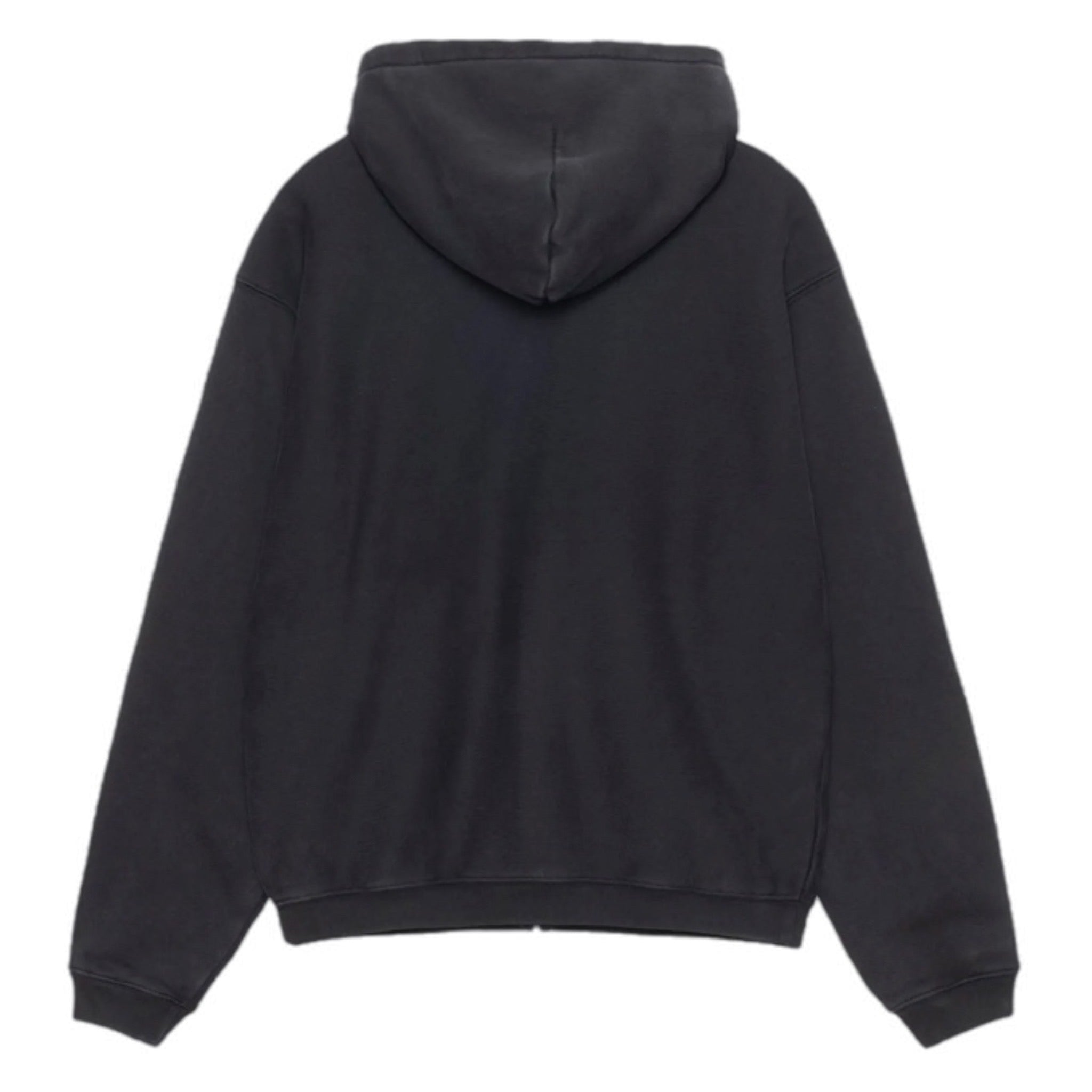 Stussy Outline Zip Hoodie Washed Black