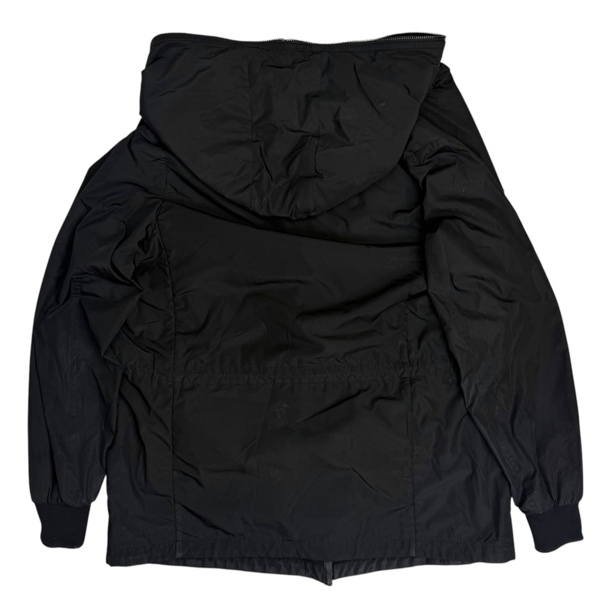 (W) Mackage Asymmetrical Full Zip Windbreaker Black