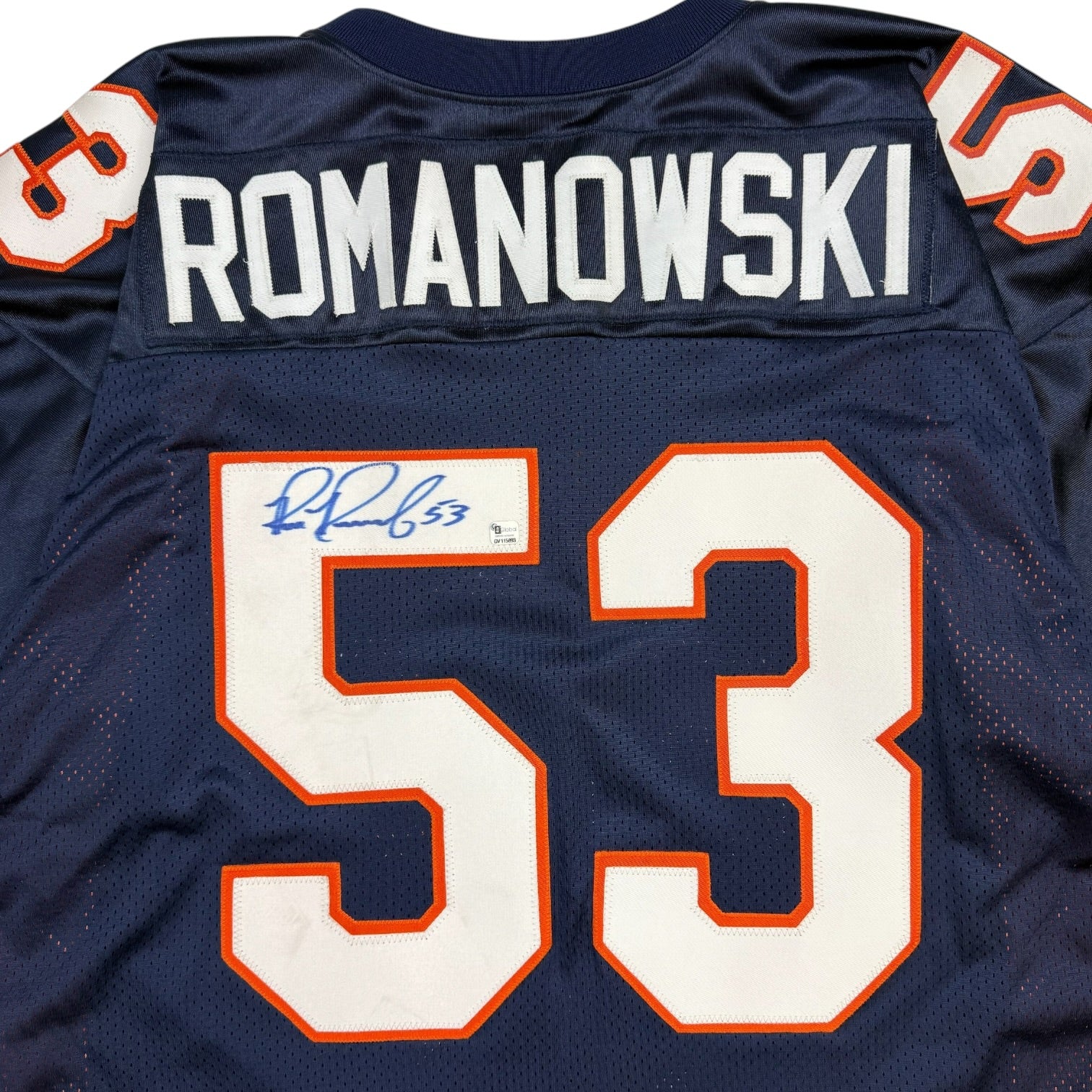 Vintage Bill Romanowski Signed Denver Broncos Jersey