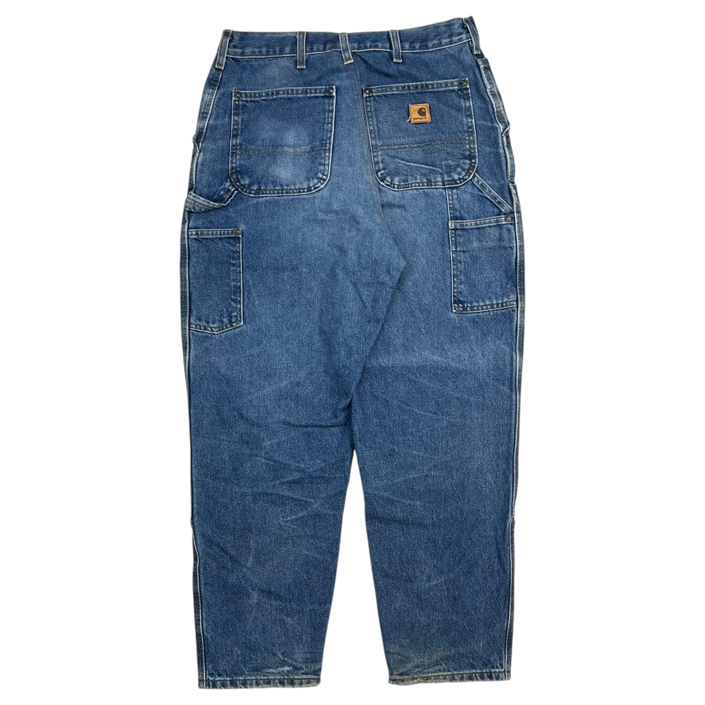 Vintage Carhartt Double Knee Denim Pants Medium Wash