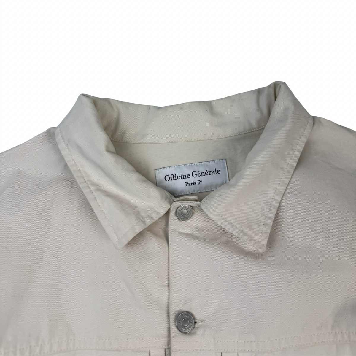 Officine Générale Leo Jacket Cream/White