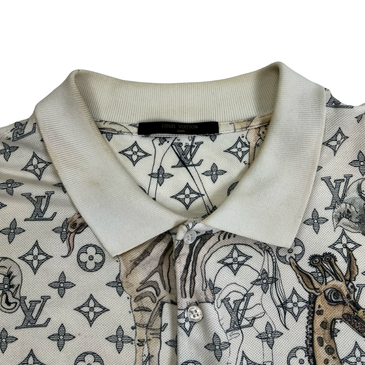 Louis Vuitton x Chapman Brothers Savannah Monogram Piqué Polo