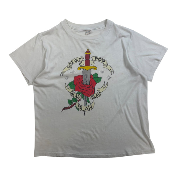 Vintage Iggy Pop Blah Blah T-Shirt White