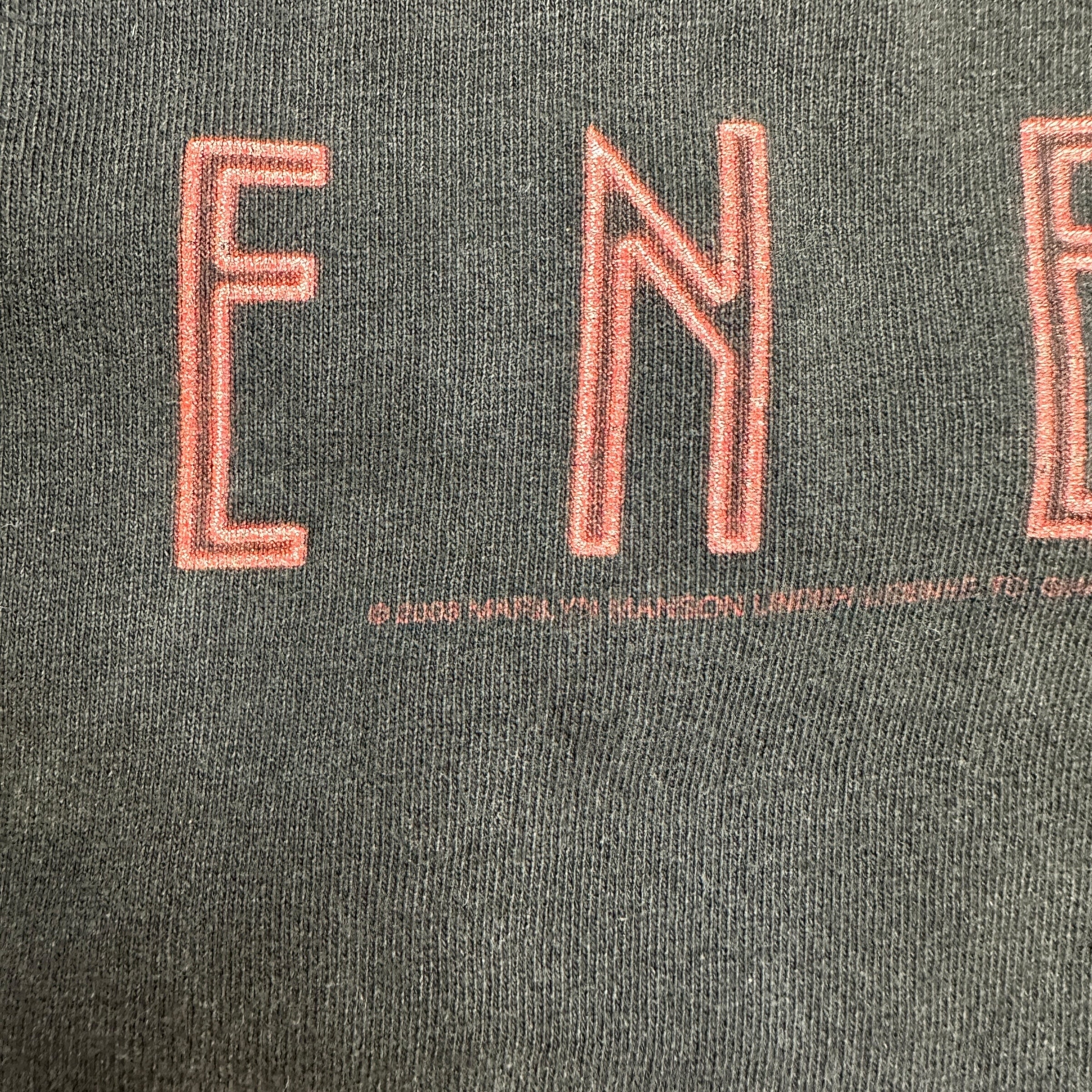 2008 Marilyn Manson Mobscene Tee Black