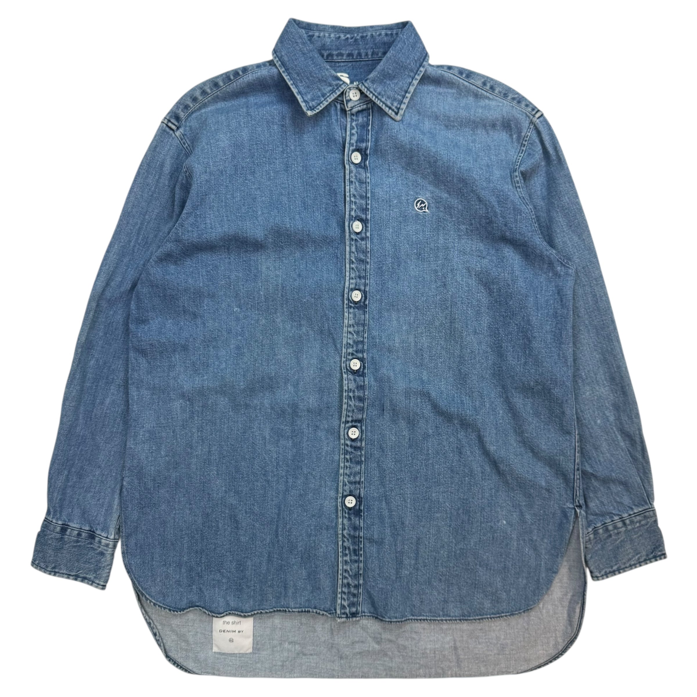 Vanquish X Fragment Denim Button Up Jacket Blue