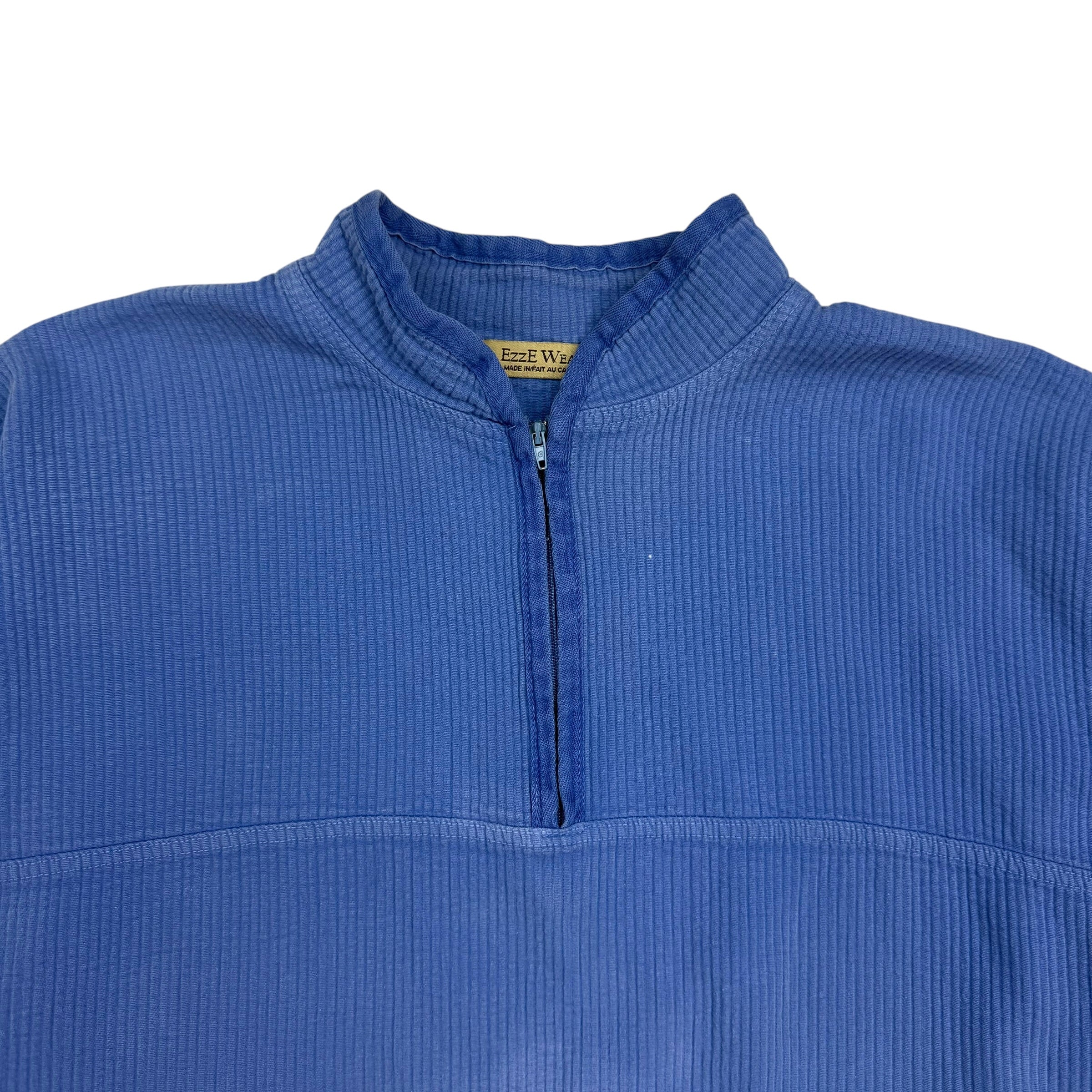 Vintage Ezze Wear Quarter Zip Blue