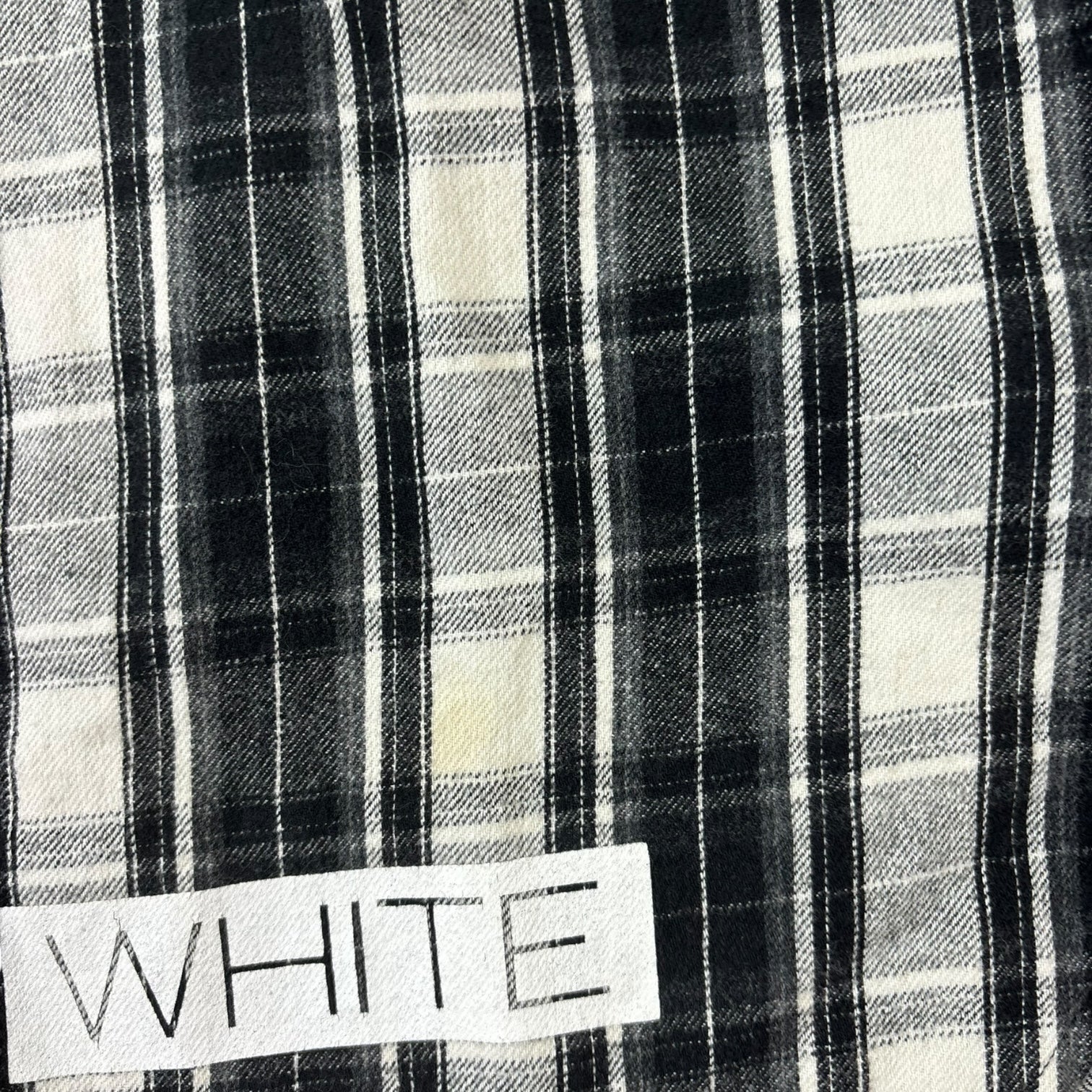Off-White SS16 Checkered Flannel Shirt Black