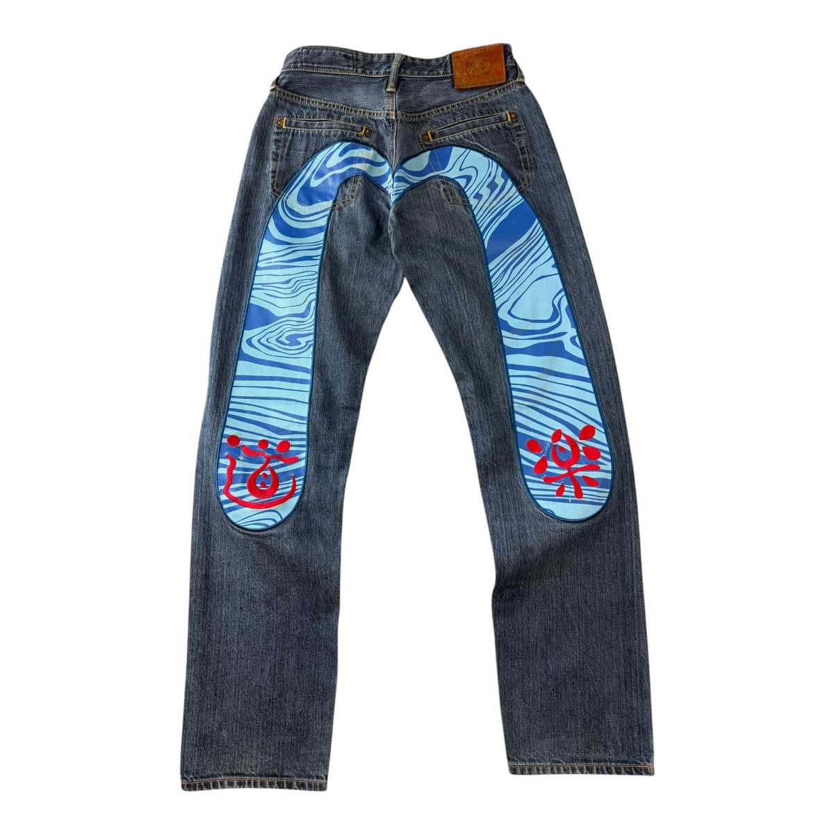 Evisu Lot 2000 No. 3 Daicock Blue Denim Jeans