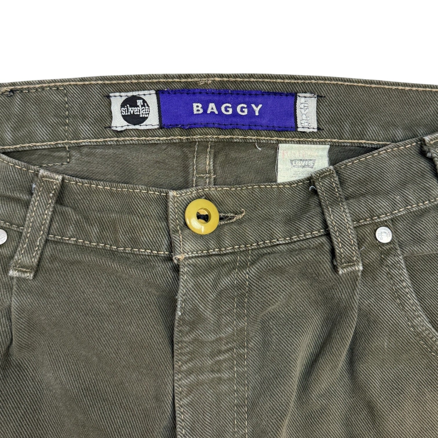 Vintage Levi’s Baggy Silver Tab Jeans Olive