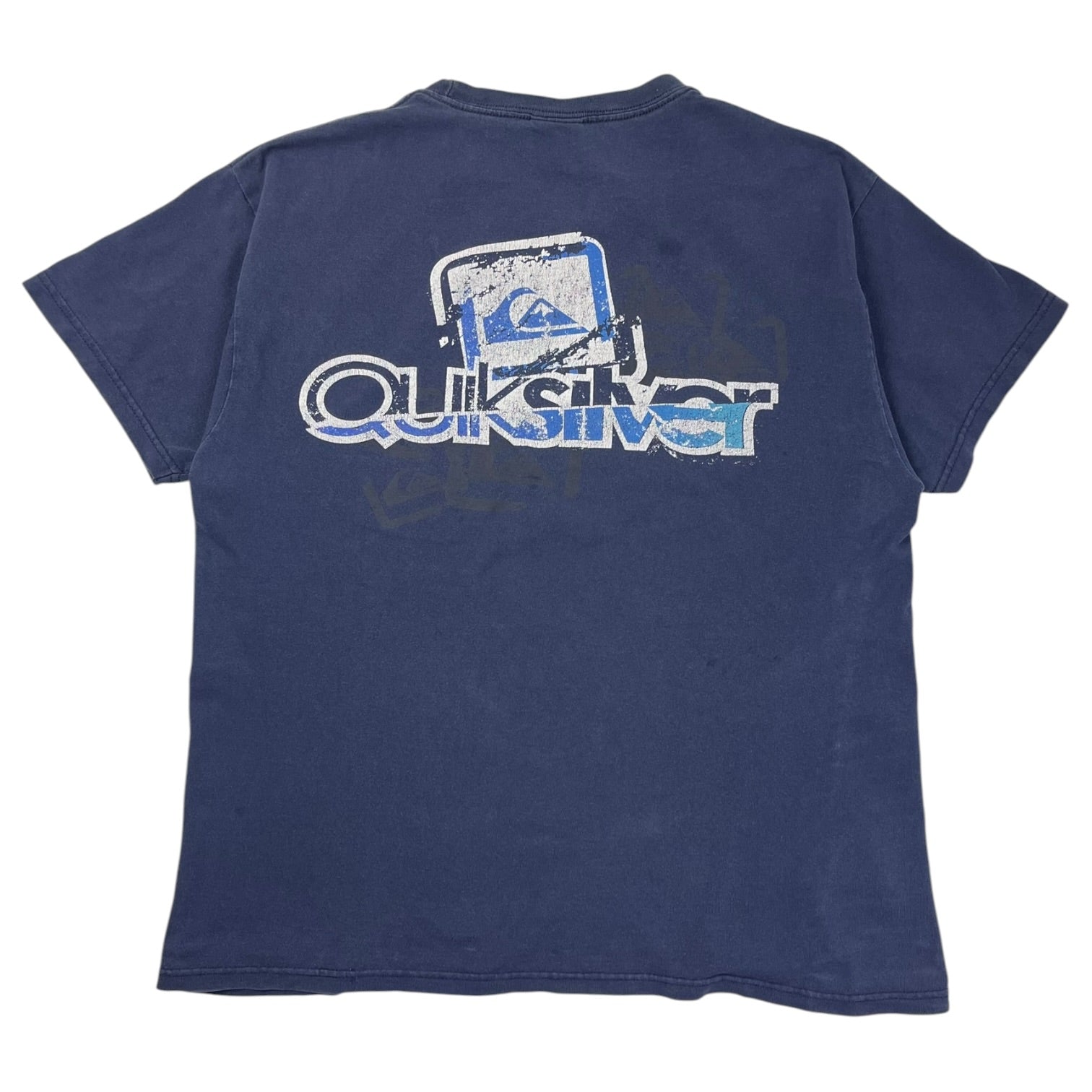 Vintage Y2K Quiksilver Classic Logo T-Shirt Navy