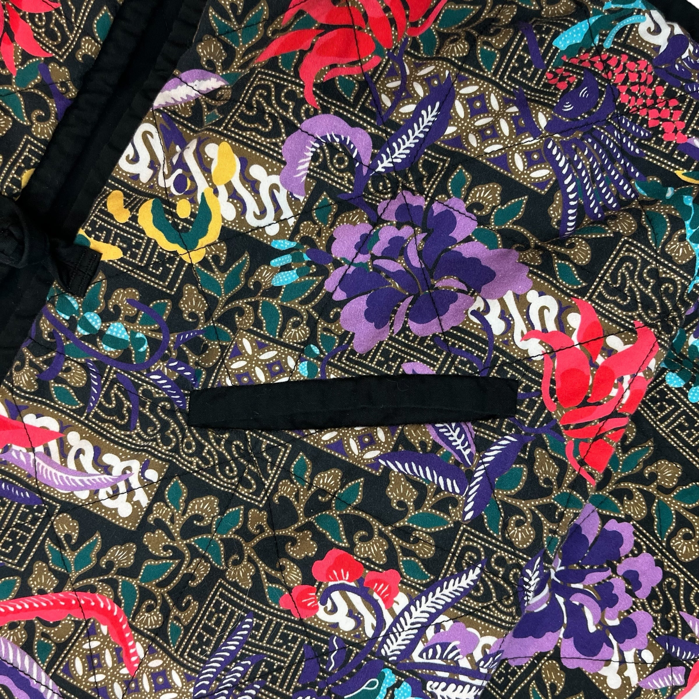 Supreme Paradise Quilted Jacket Black/Paisley