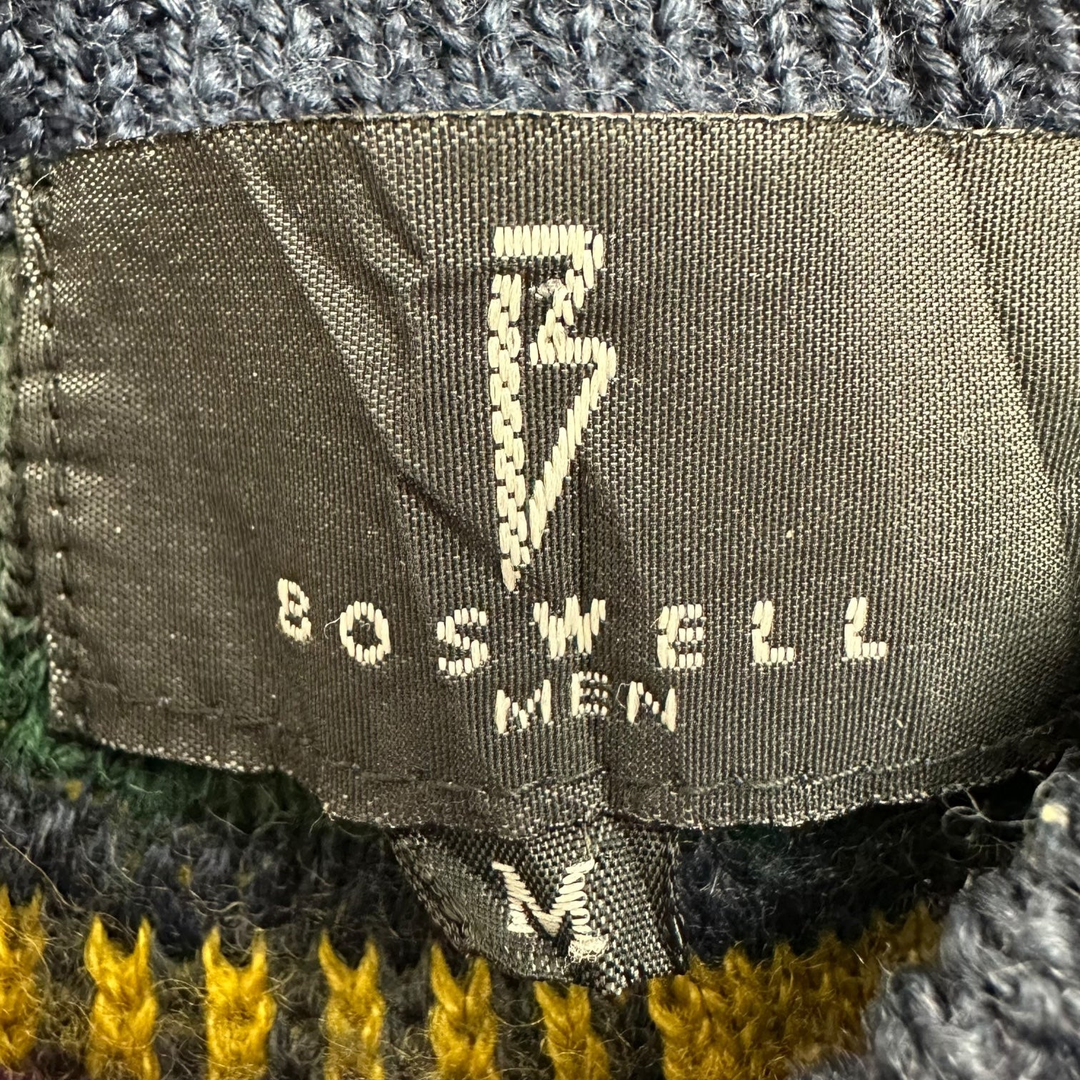 Vintage Boswell Knit Sweater Purple/Yellow