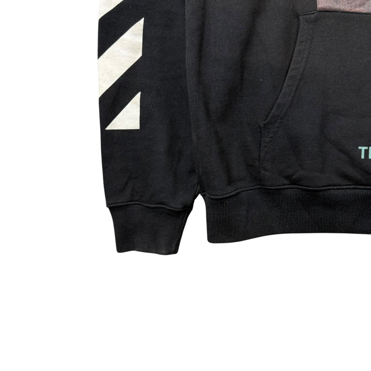 Off-White SS18 Mona Lisa Pullover Hoodie Black